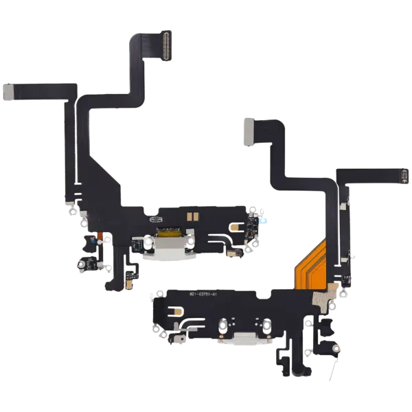 Charging Port Flex Cable For iPhone 14 Pro (Aftermarket Plus) (Silver)