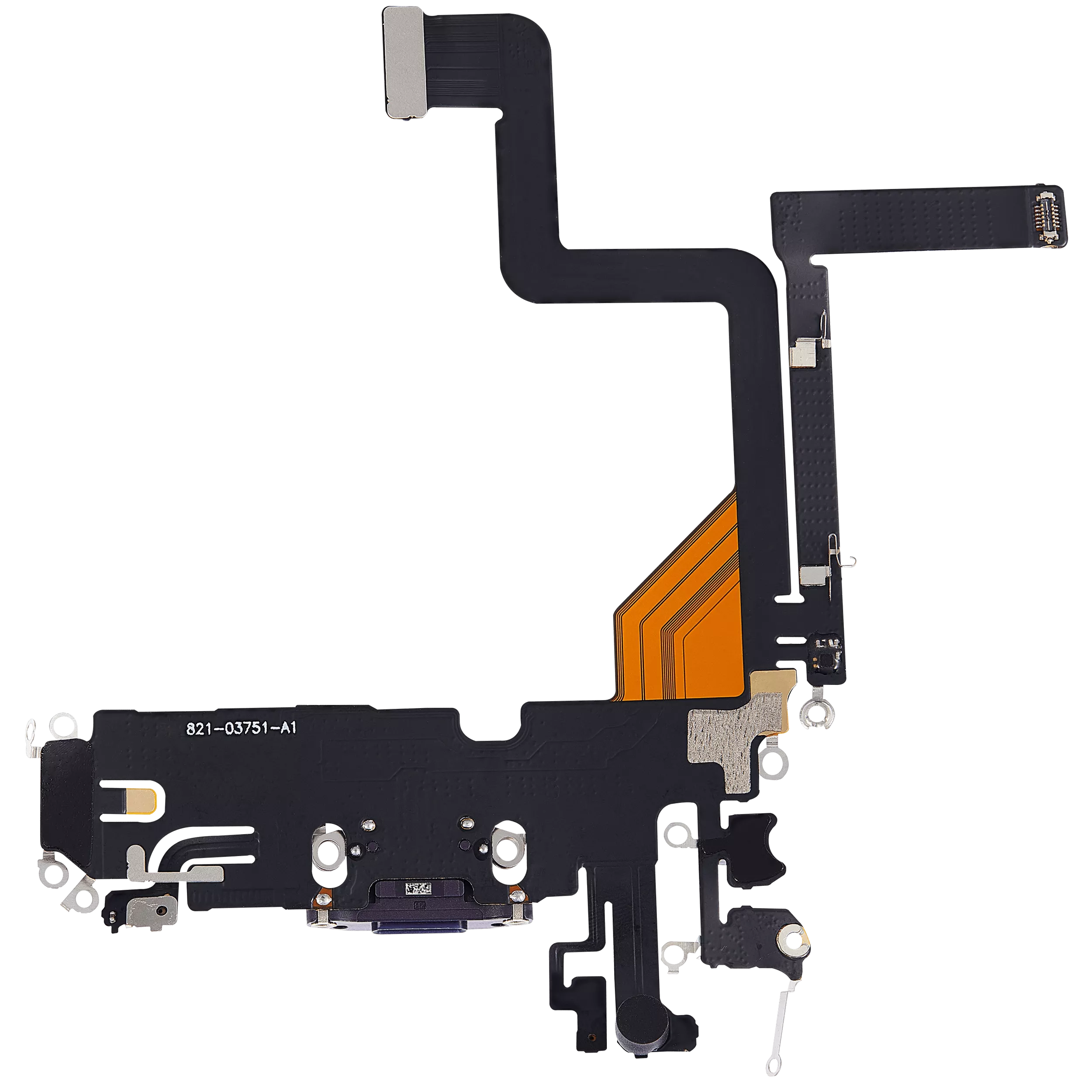 Charging Port Flex Cable For iPhone 14 Pro (Aftermarket Plus) (Deep Purple) - Image 17
