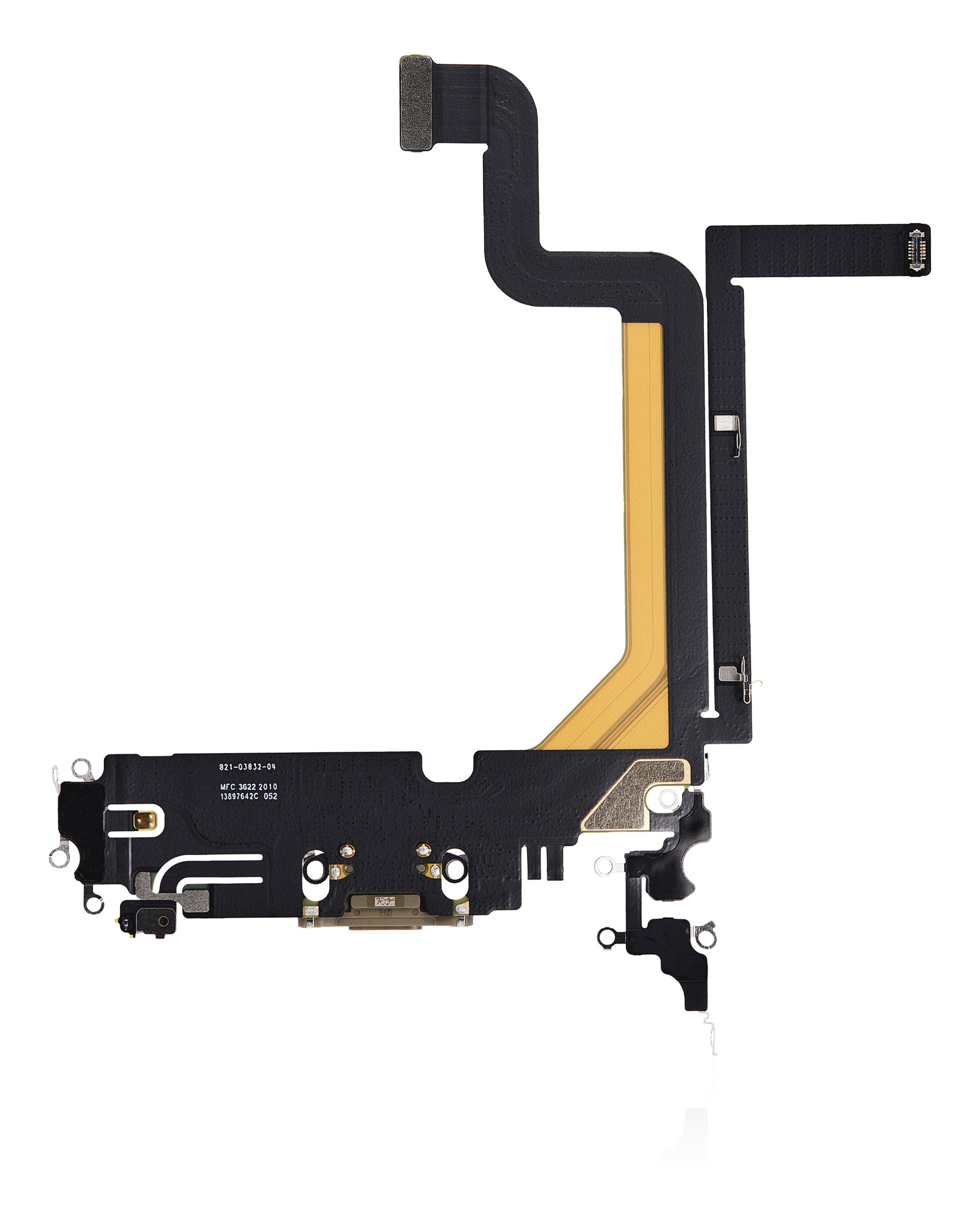 Charging Port Flex Cable For iPhone 14 Pro Max (Premium) (Gold) - Image 2