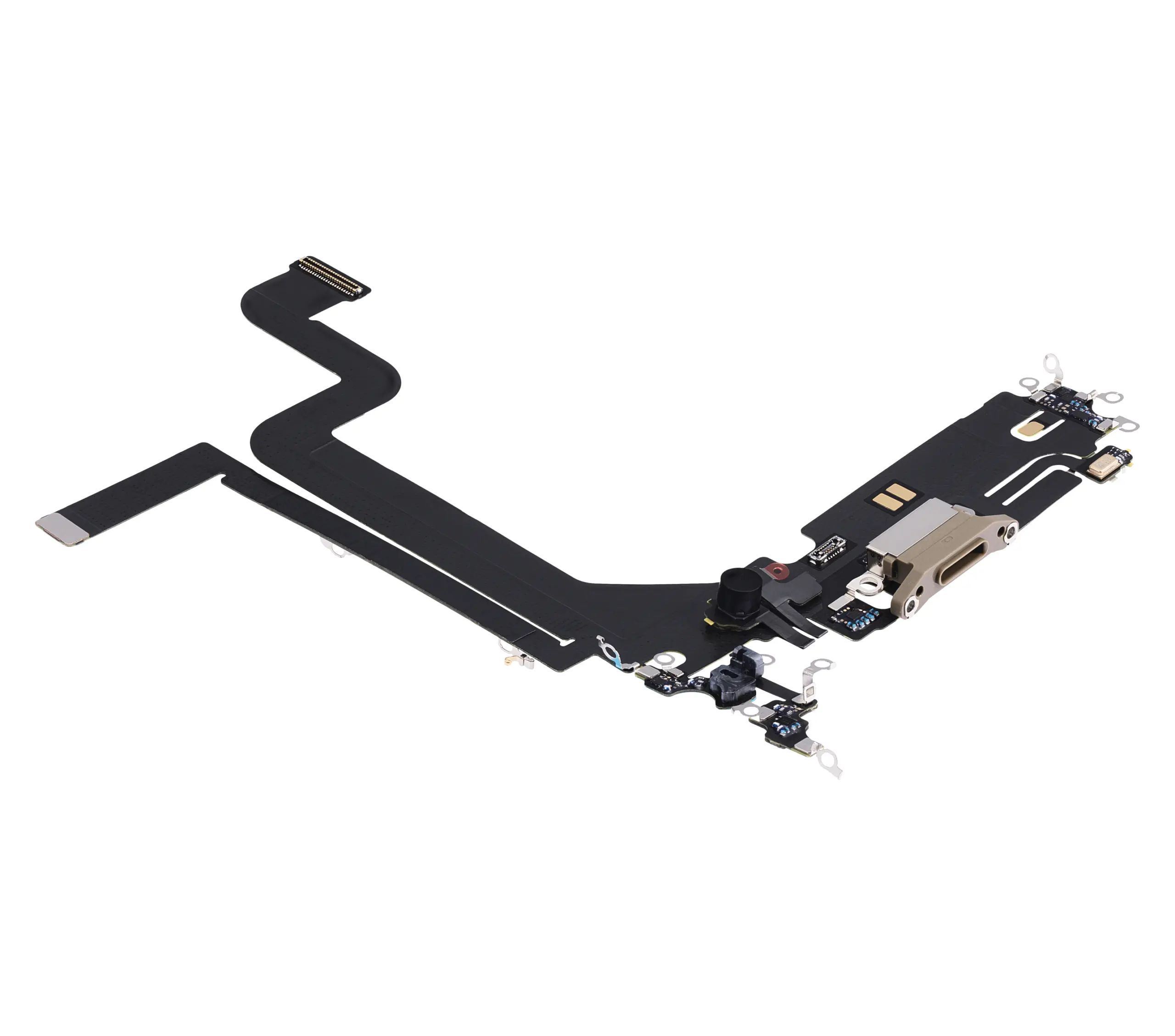 Charging Port Flex Cable For iPhone 14 Pro Max (Premium) (Gold) - Image 23