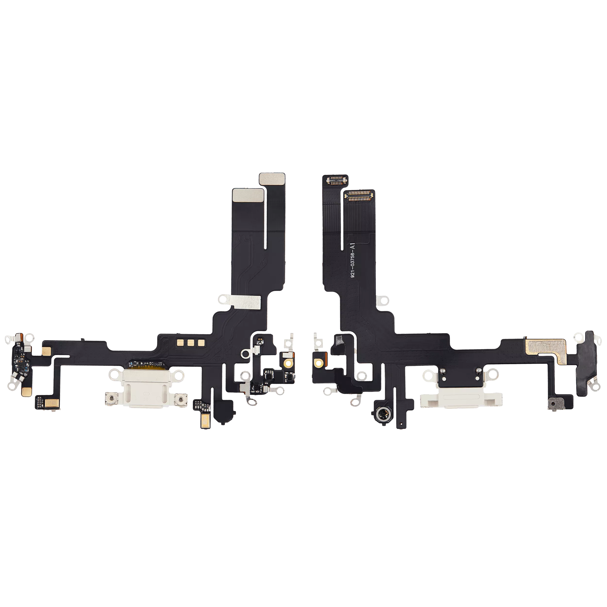 Charging Port Flex Cable For iPhone 14 (Aftermarket Plus) (Starlight) - Image 11
