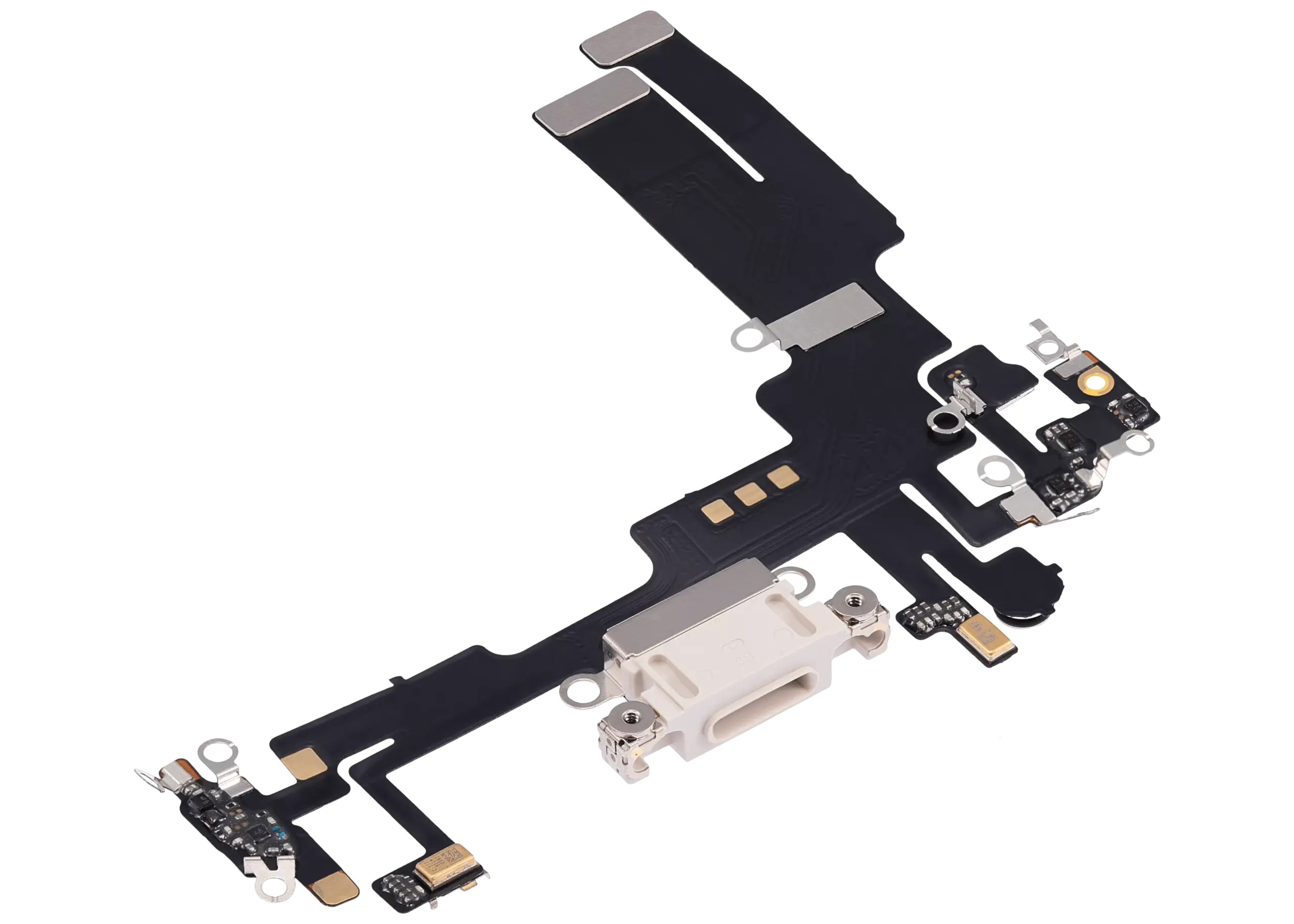 Charging Port Flex Cable For iPhone 14 (Aftermarket Plus) (Starlight) - Image 19