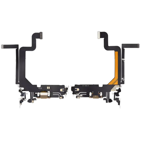 Charging Port Flex Cable For iPhone 14 Pro Max (Aftermarket Plus) (Gold)