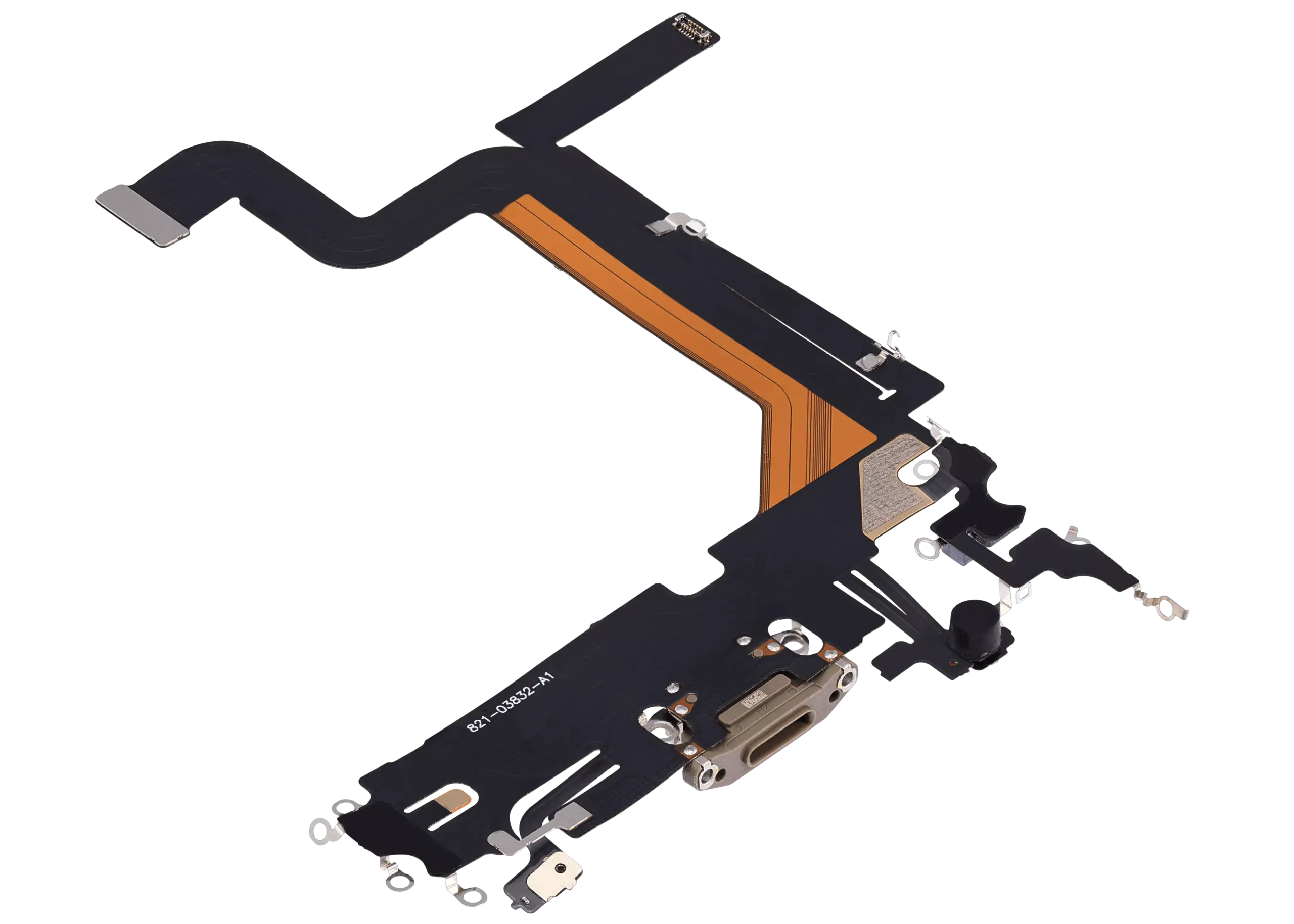 Charging Port Flex Cable For iPhone 14 Pro Max (Aftermarket Plus) (Gold) - Image 19