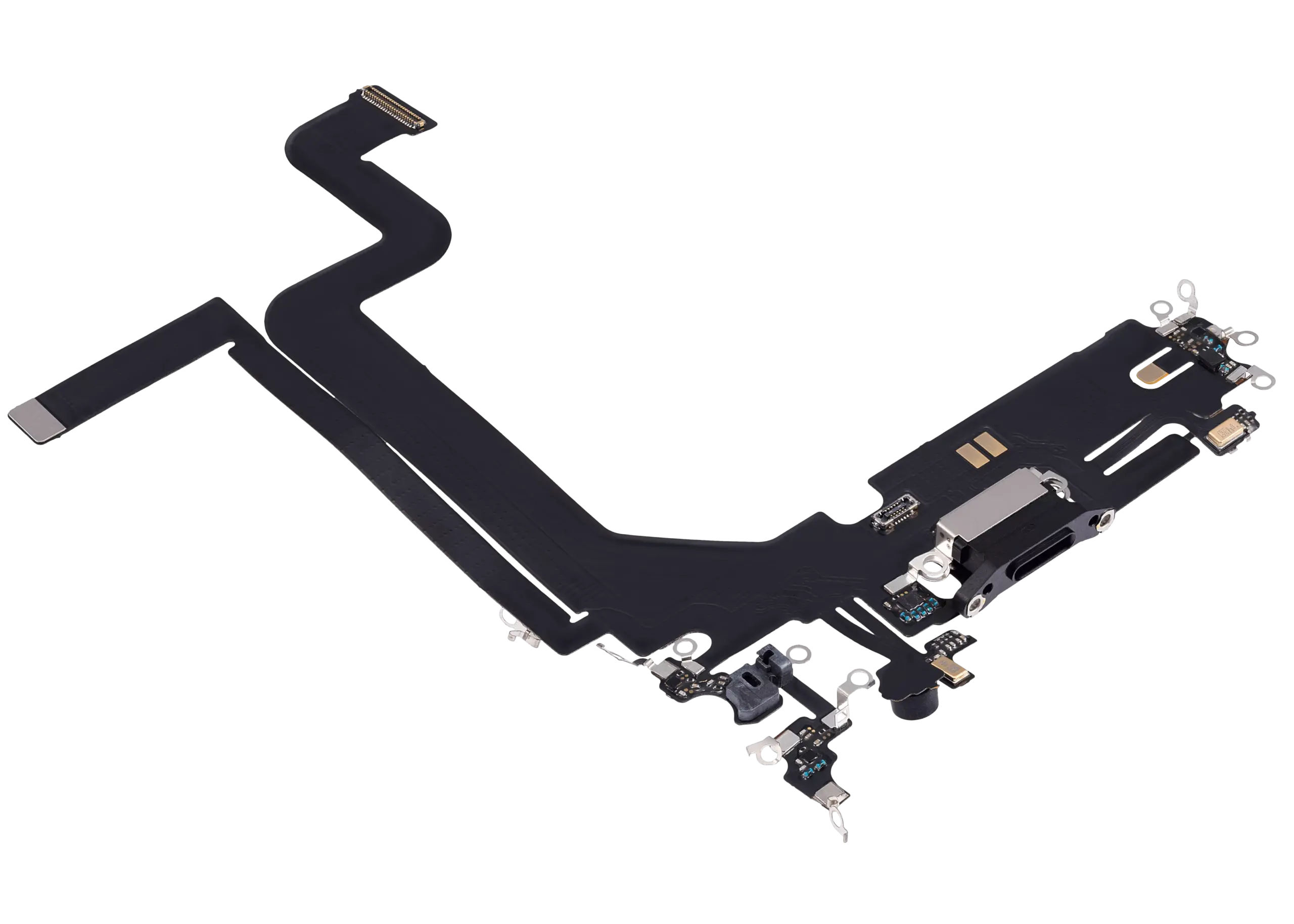Charging Port Flex Cable For iPhone 14 Pro Max (Aftermarket Plus) (Space Black) - Image 8