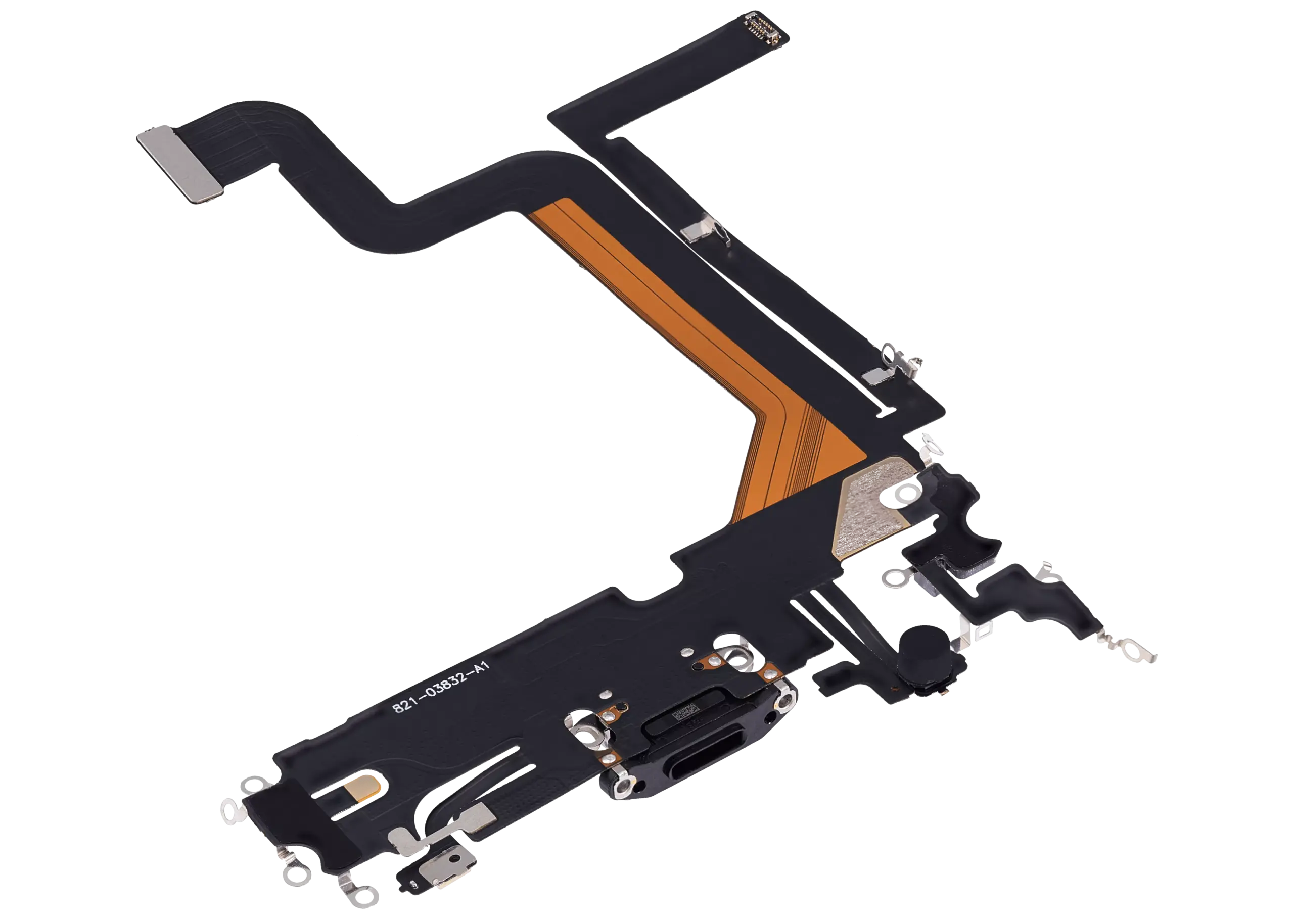 Charging Port Flex Cable For iPhone 14 Pro Max (Aftermarket Plus) (Space Black) - Image 14