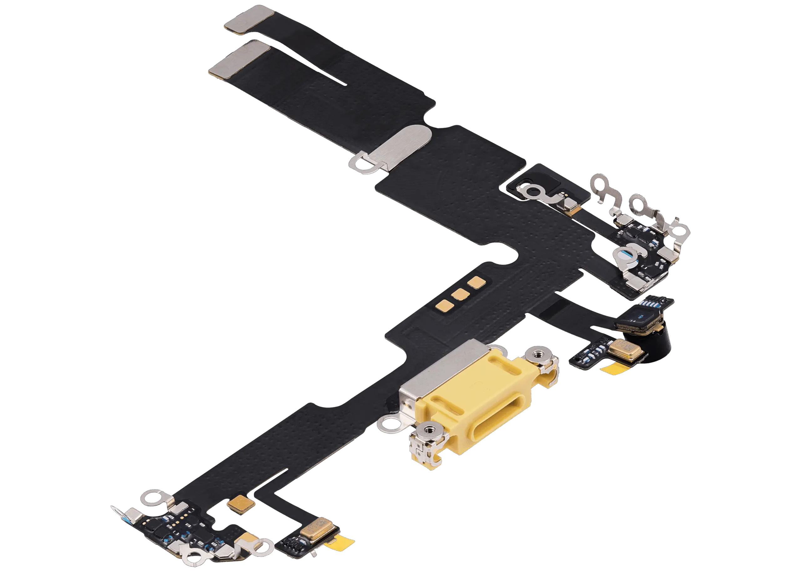 Charging Port Flex Cable For iPhone 14 Plus (Premium) (Yellow) - Image 3