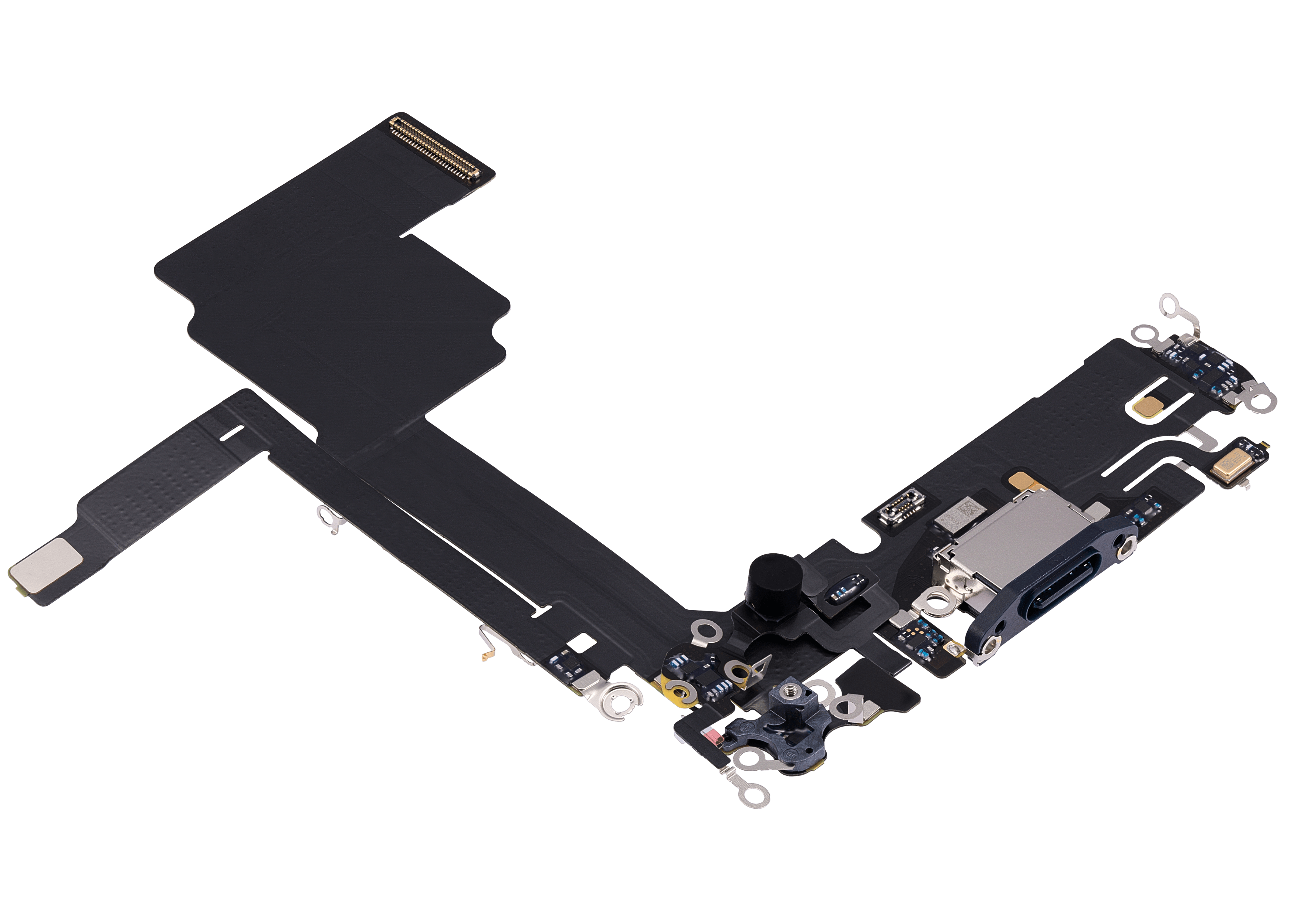 Charging Port Flex Cable For iPhone 15 Pro (Premium) (Blue Titanium) - Image 8