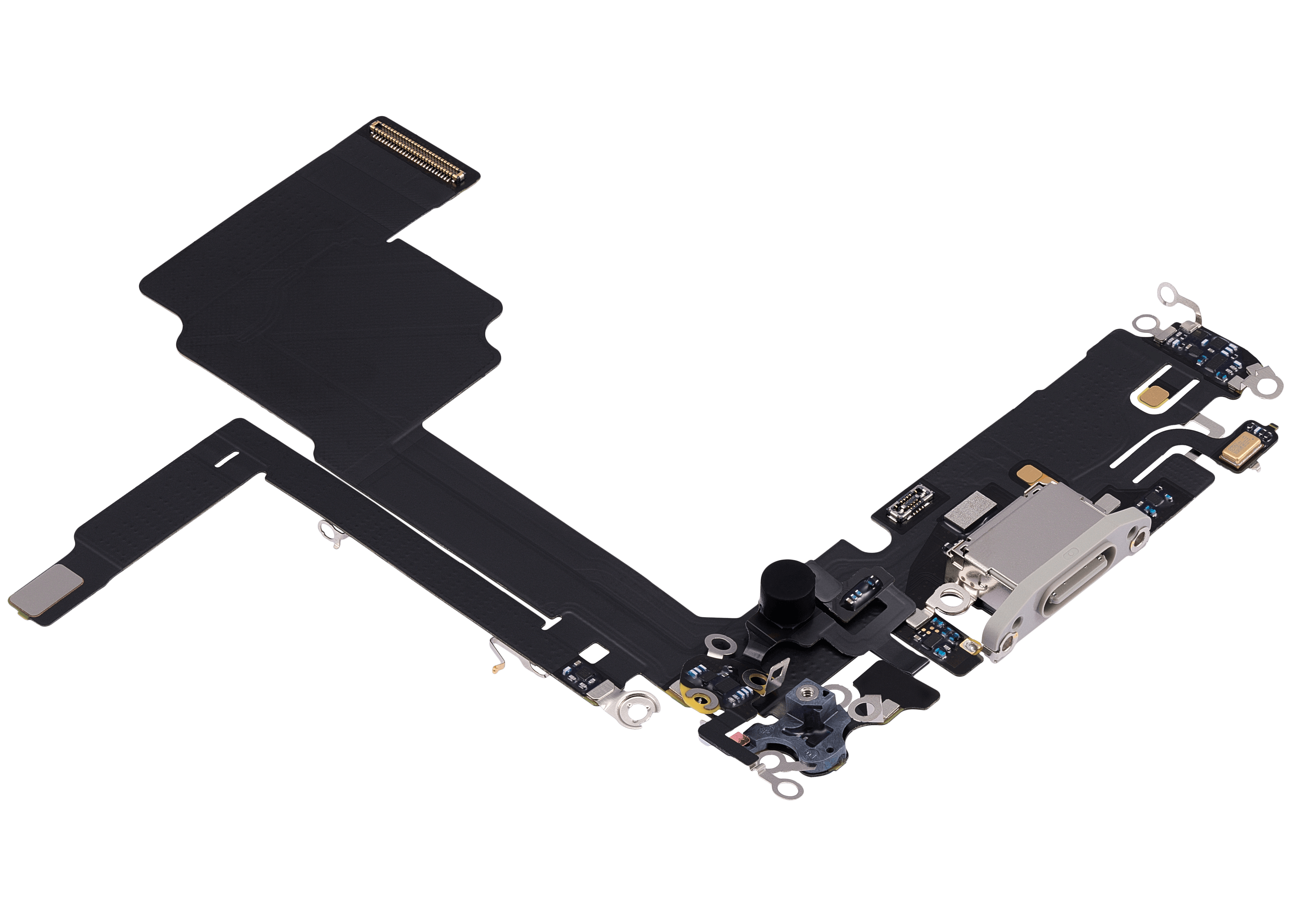 Charging Port Flex Cable For iPhone 15 Pro (Premium) (White Titanium) - Image 13