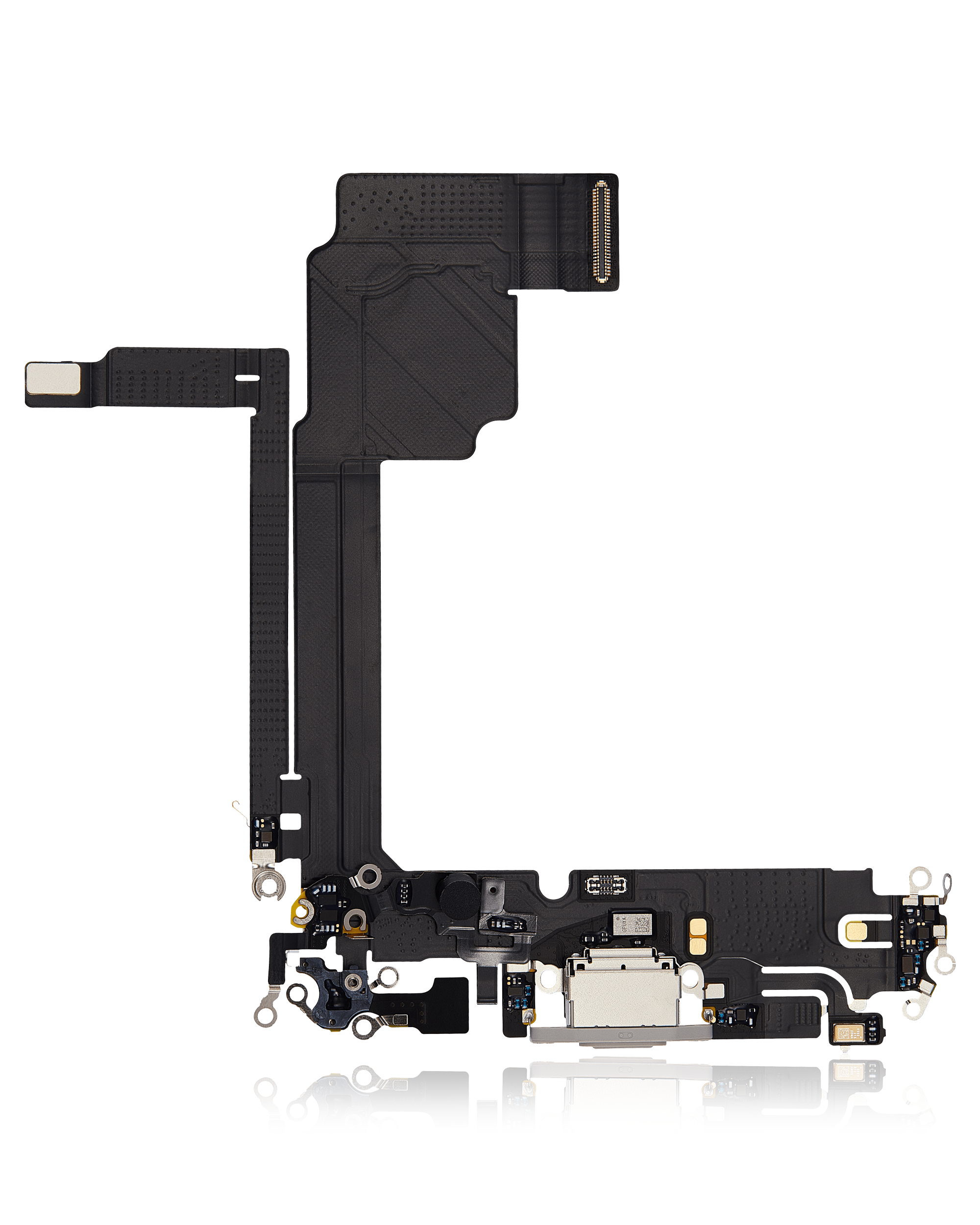 Charging Port Flex Cable For iPhone 15 Pro Max (Premium) (White Titanium) - Image 10