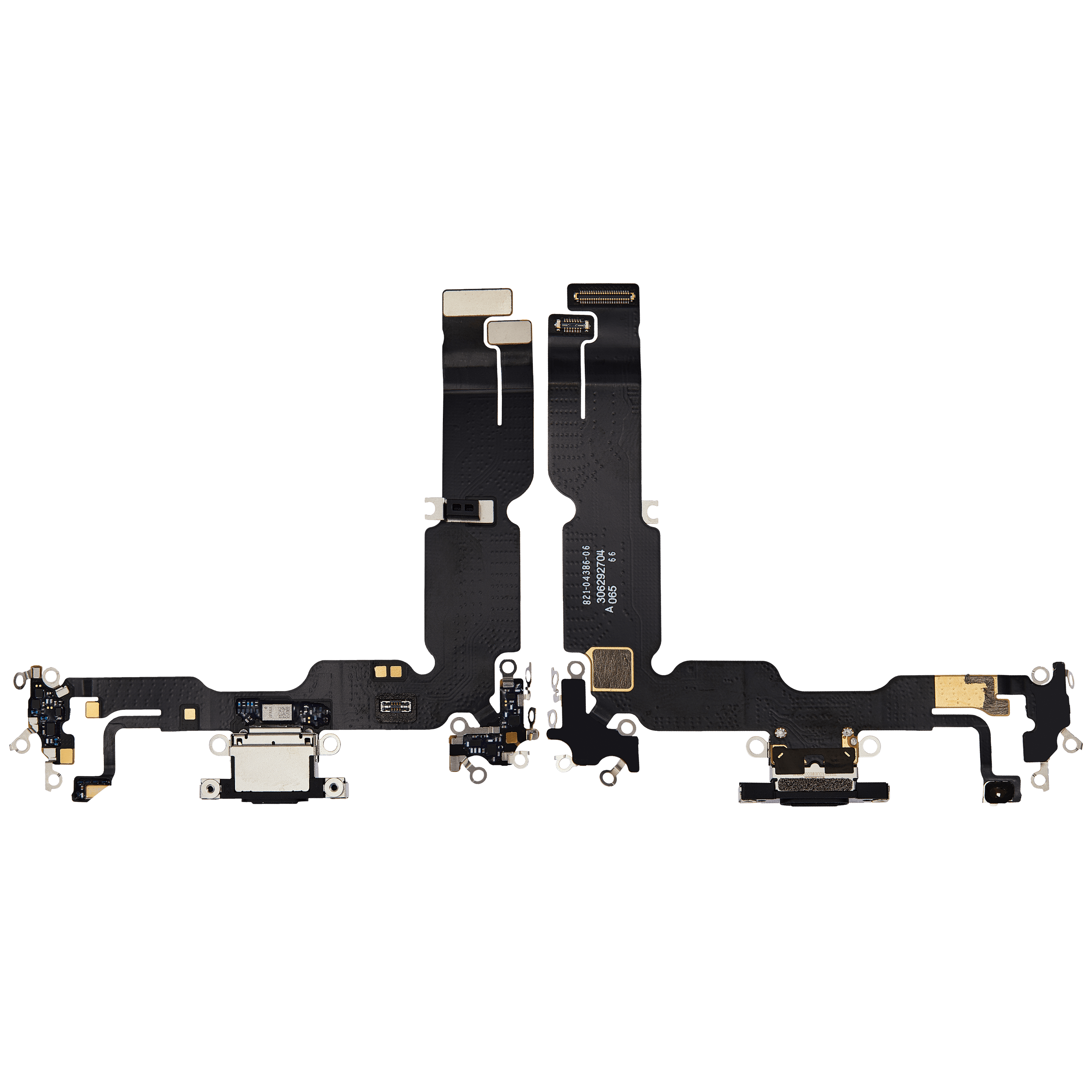 Charging Port Flex Cable For iPhone 15 Plus (Premium) (Black)