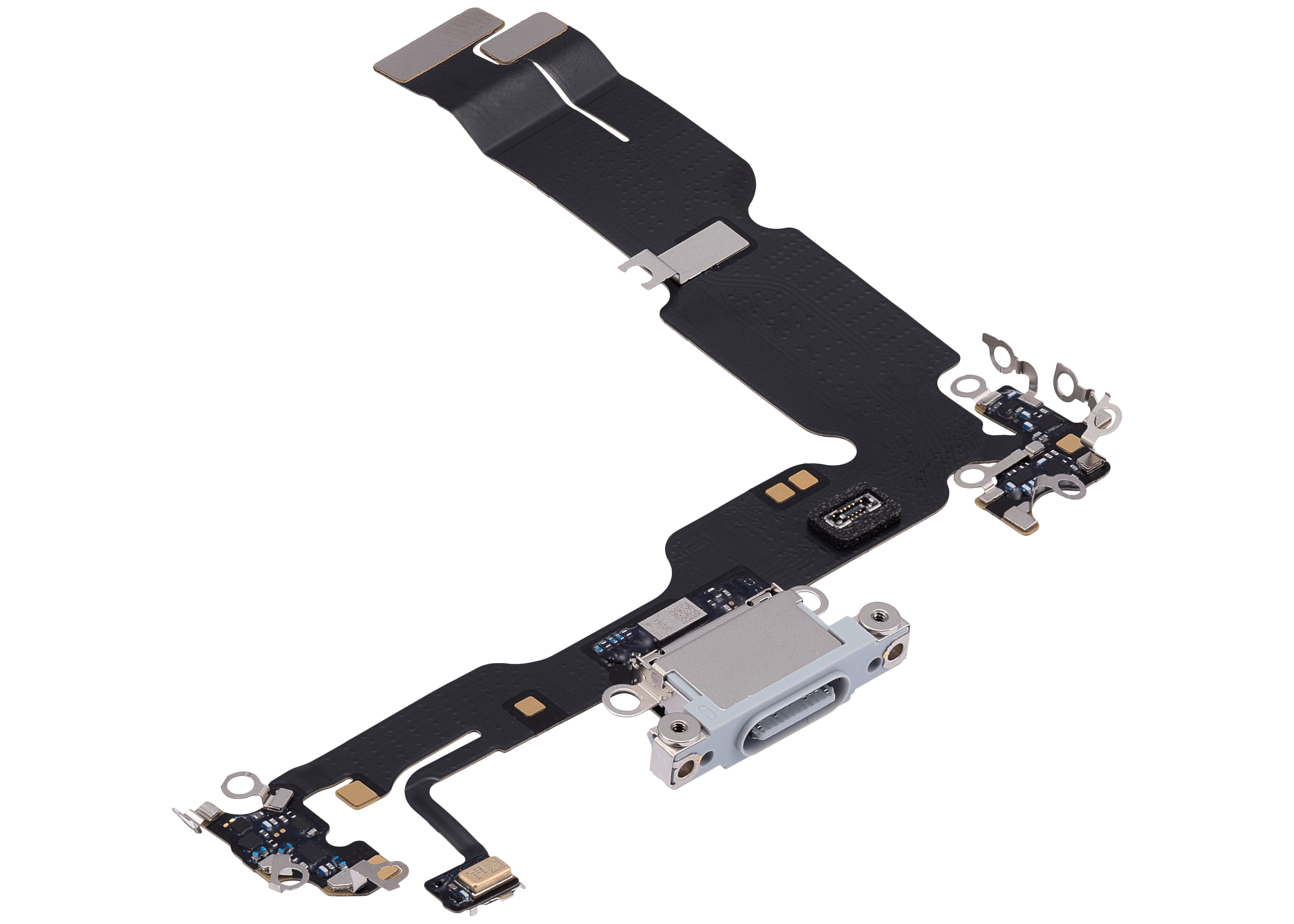 Charging Port Flex Cable For iPhone 15 Plus (Premium) (Blue) - Image 3