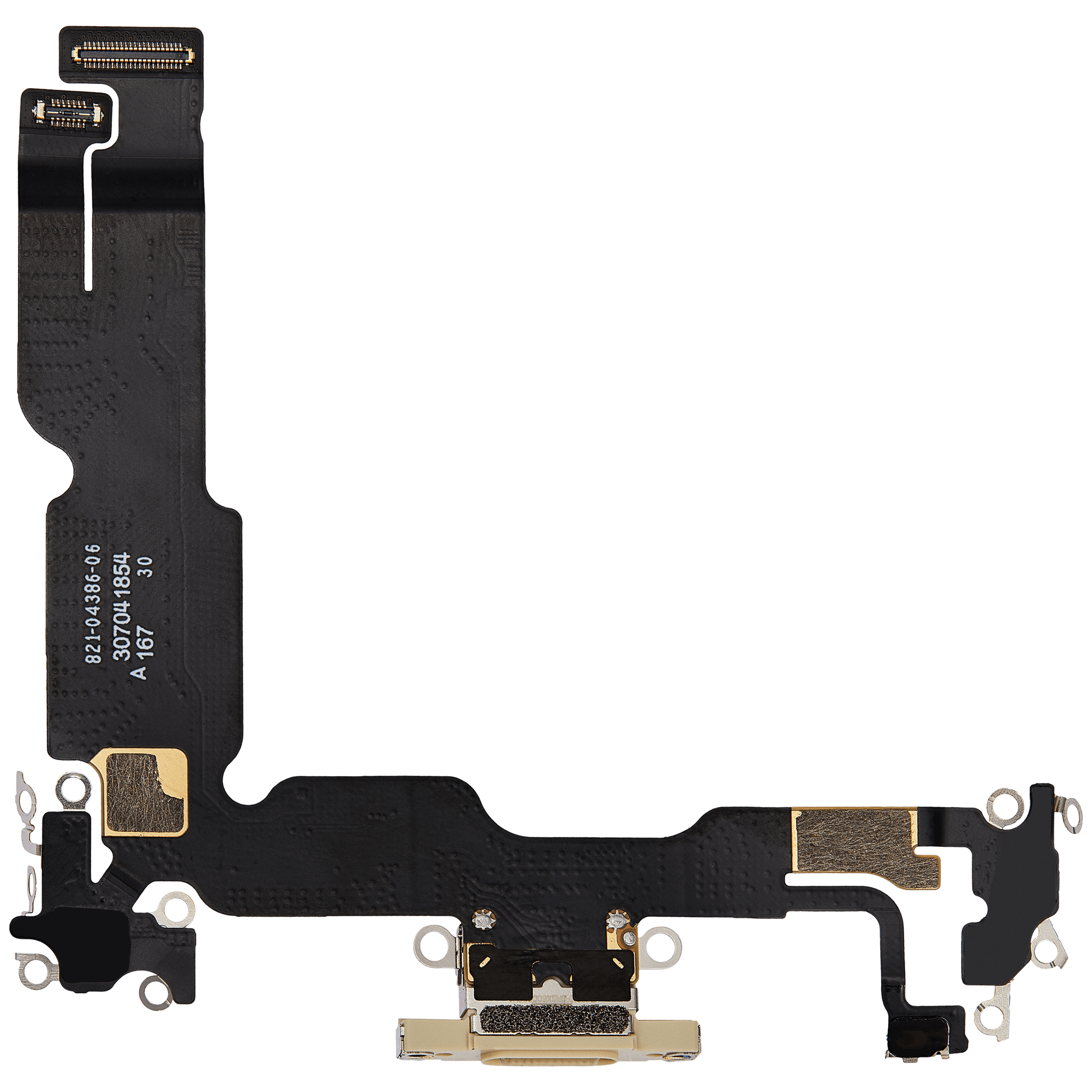 Charging Port Flex Cable For iPhone 15 Plus (Premium) (Yellow) - Image 7