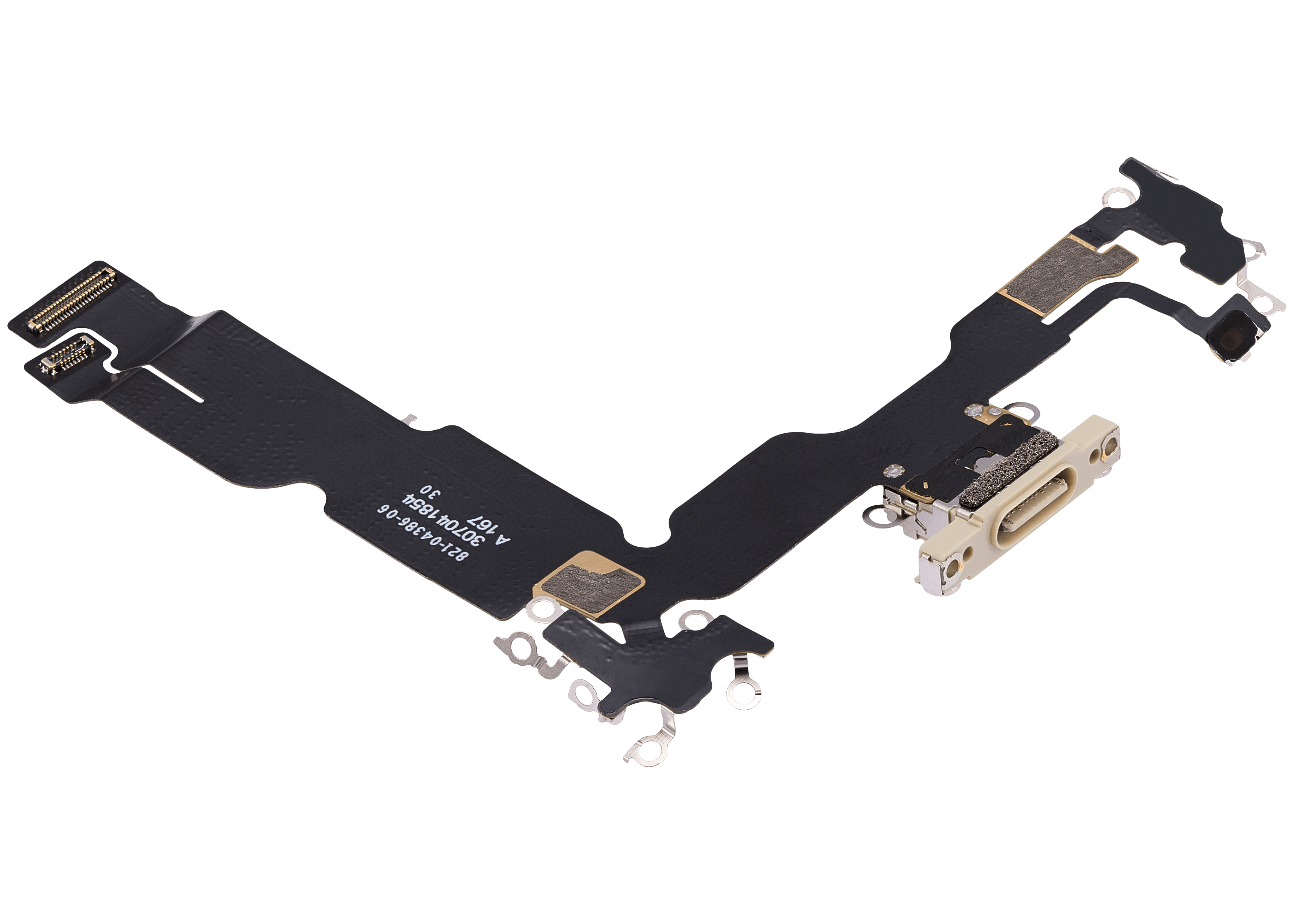 Charging Port Flex Cable For iPhone 15 Plus (Premium) (Yellow) - Image 4