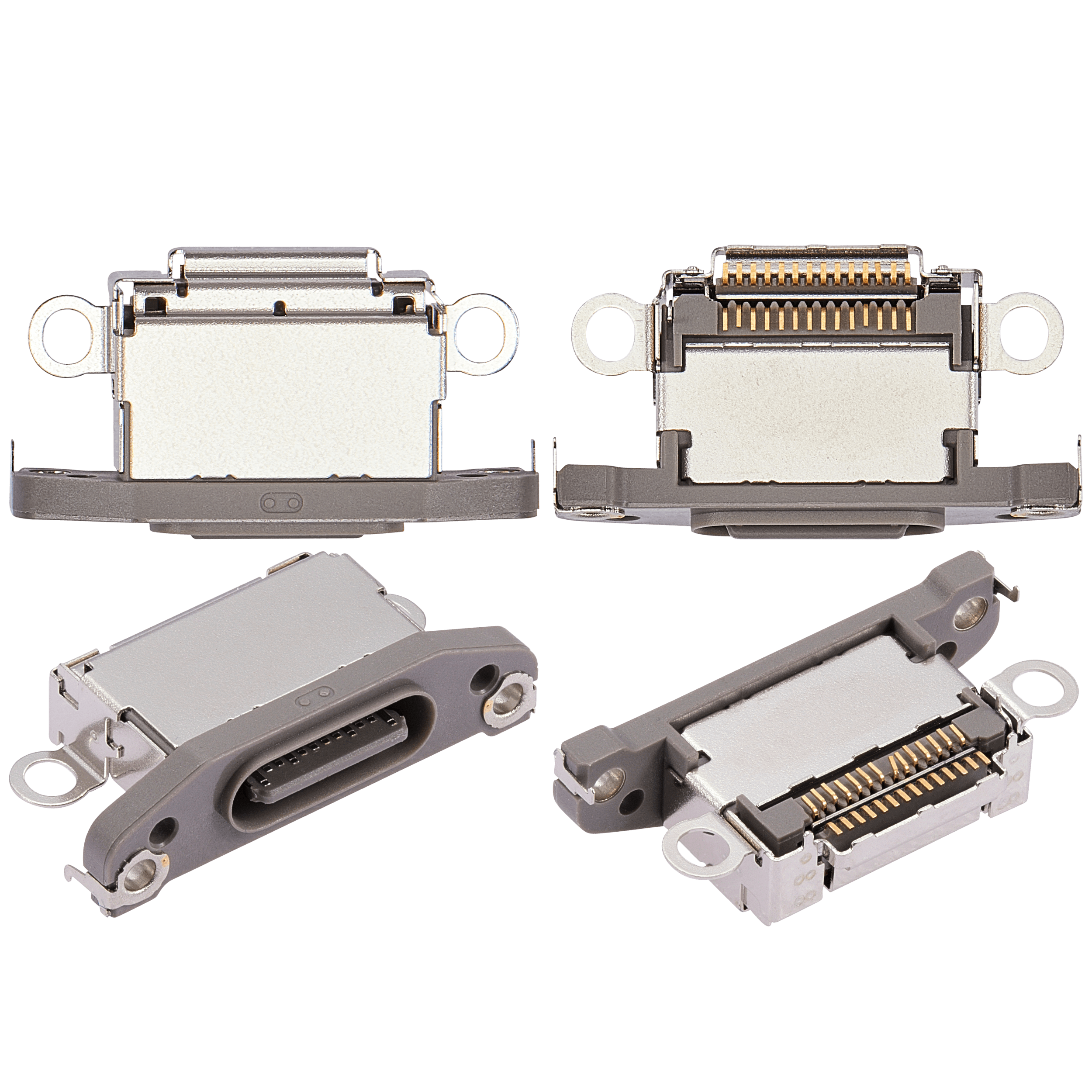 Charging Port Only For iPhone 15 Pro / 15 Pro Max (Natural Titanium) (10 Pack) - Image 11