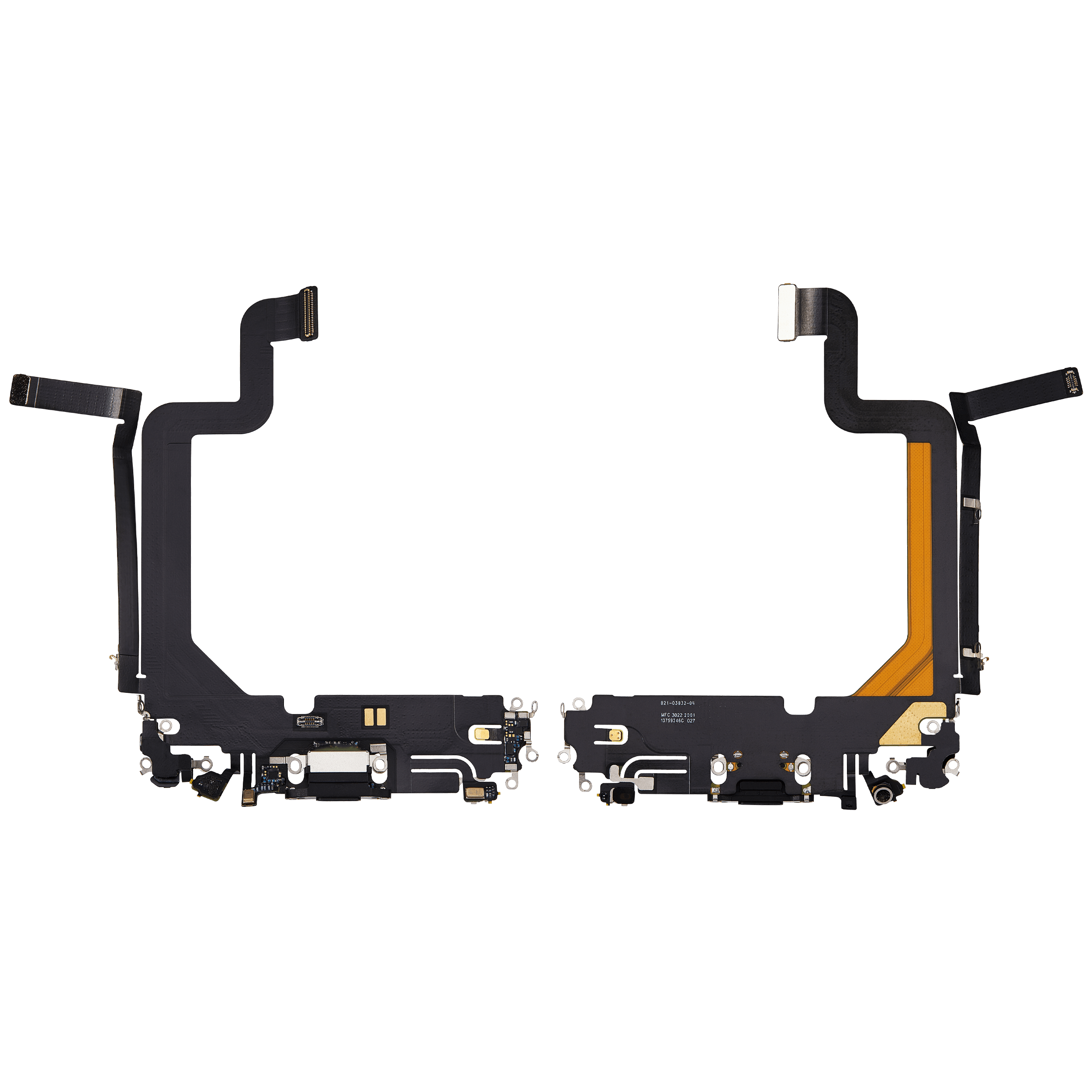 Charging Port Flex Cable For iPhone 14 Pro Max (Used OEM Pull) (Space Black) - Image 16