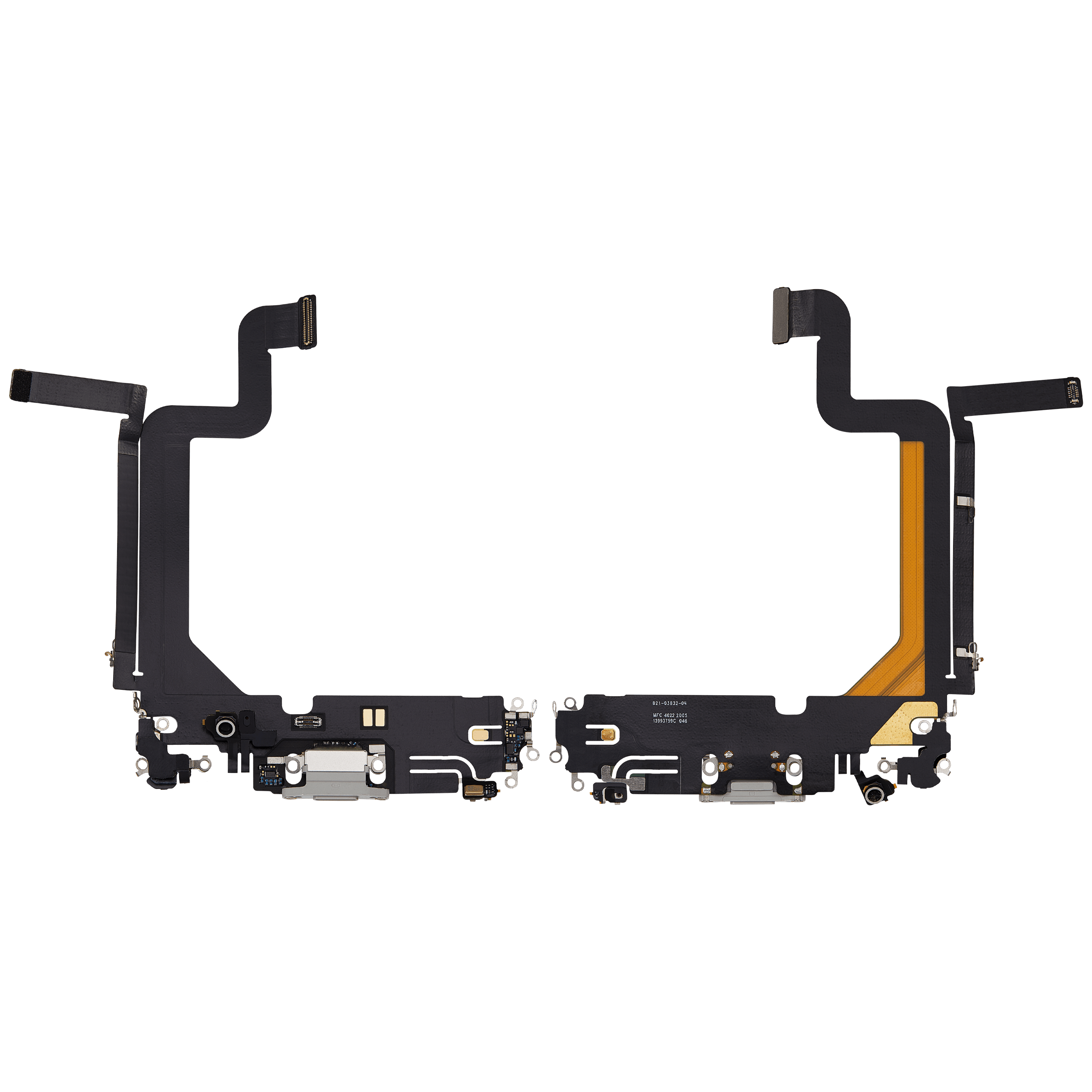 Charging Port Flex Cable For iPhone 14 Pro Max (Used OEM Pull) (Silver) - Image 21