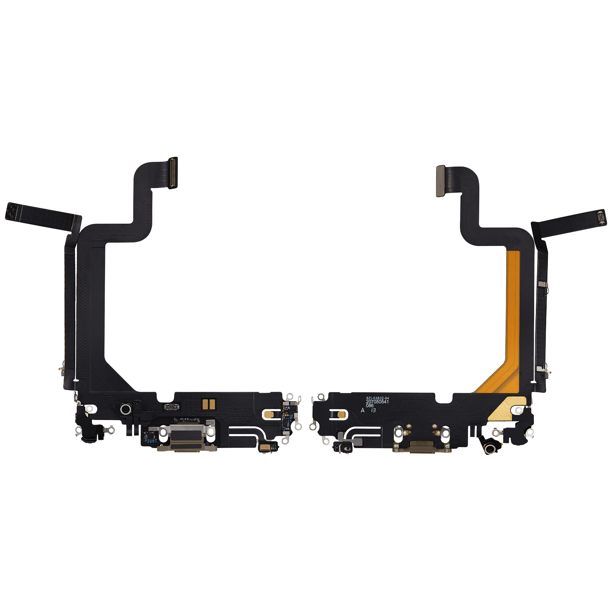 Charging Port Flex Cable For iPhone 14 Pro Max (Used OEM Pull) (Gold) - Image 11