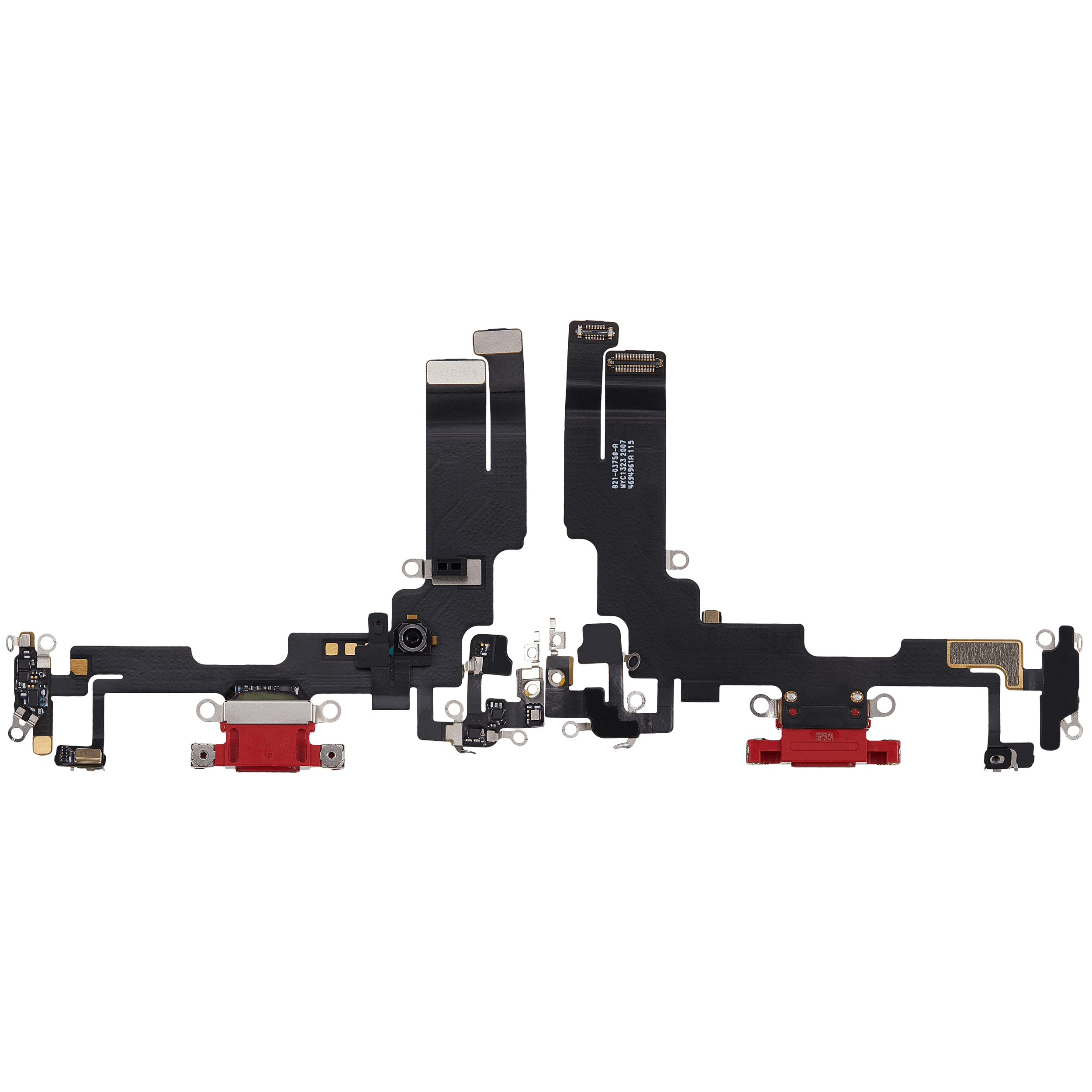 Charging Port Flex Cable For iPhone 14 (Used OEM Pull) (Red)