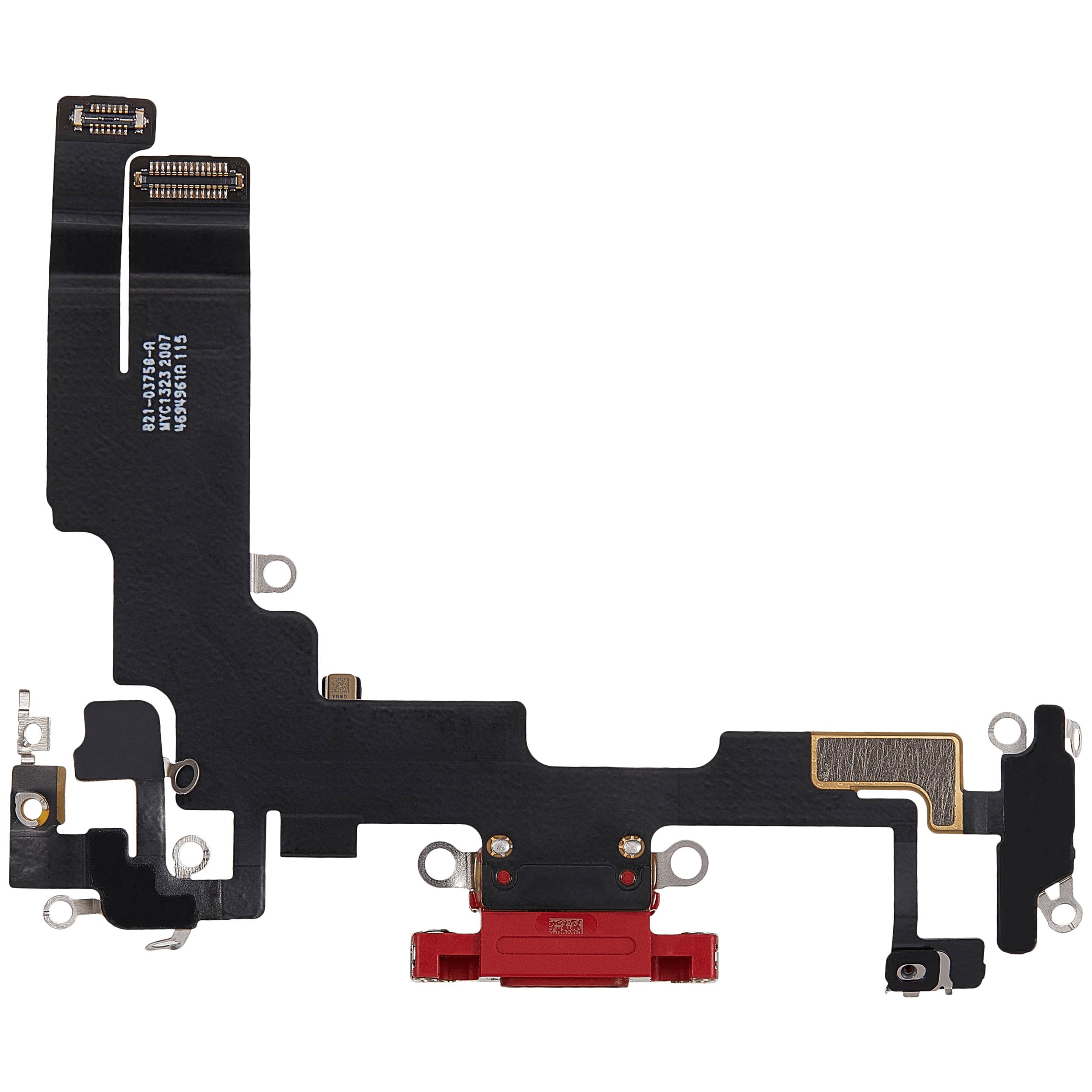 Charging Port Flex Cable For iPhone 14 (Used OEM Pull) (Red) - Image 17