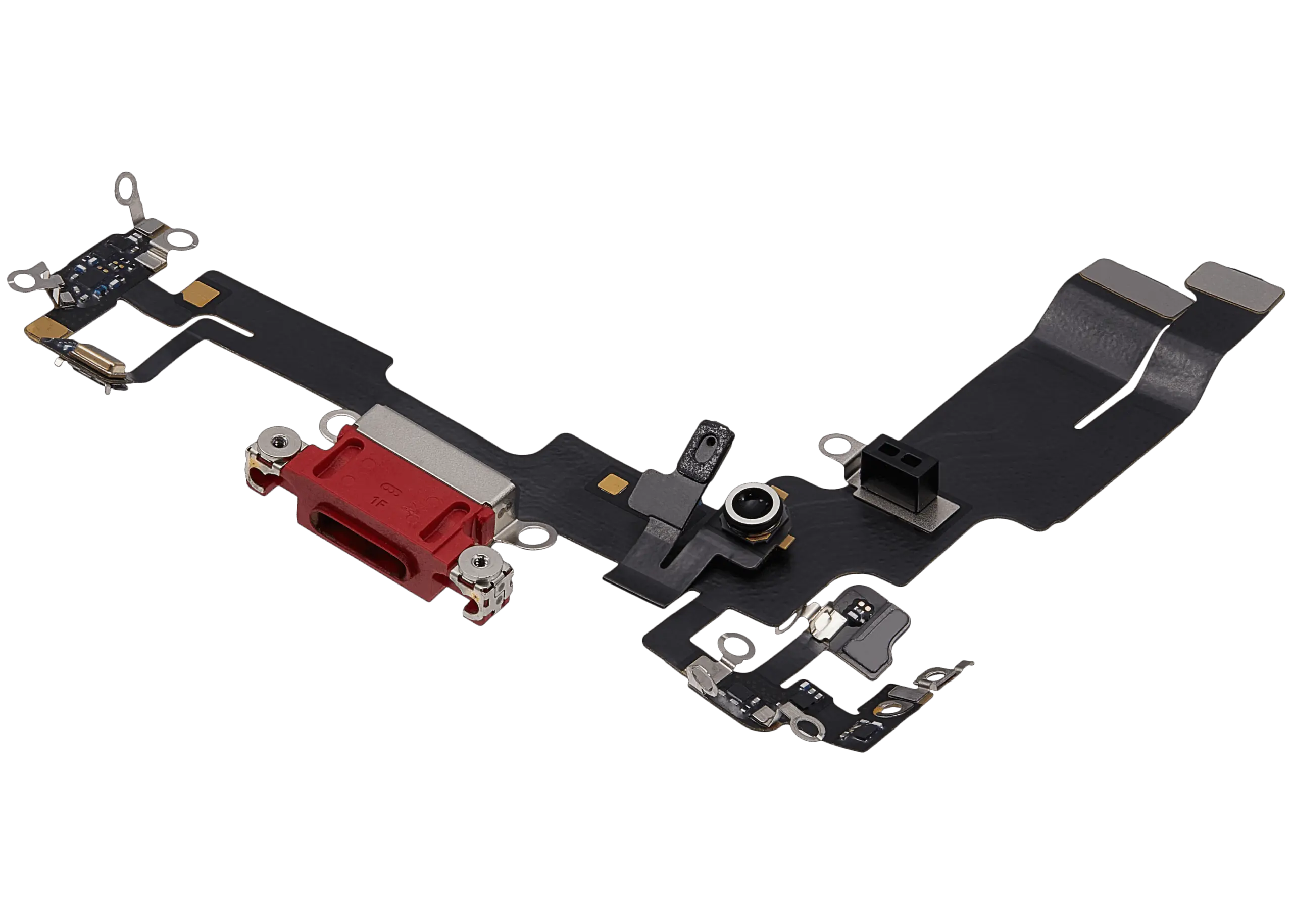 Charging Port Flex Cable For iPhone 14 (Used OEM Pull) (Red) - Image 19