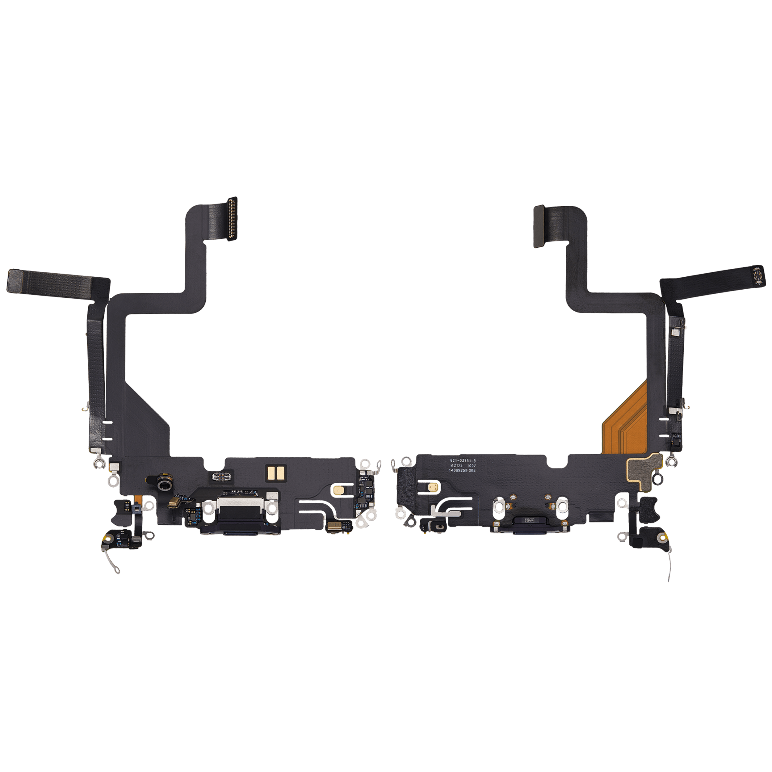 Charging Port Flex Cable For iPhone 14 Pro (Used OEM Pull) (Deep Purple) - Image 11