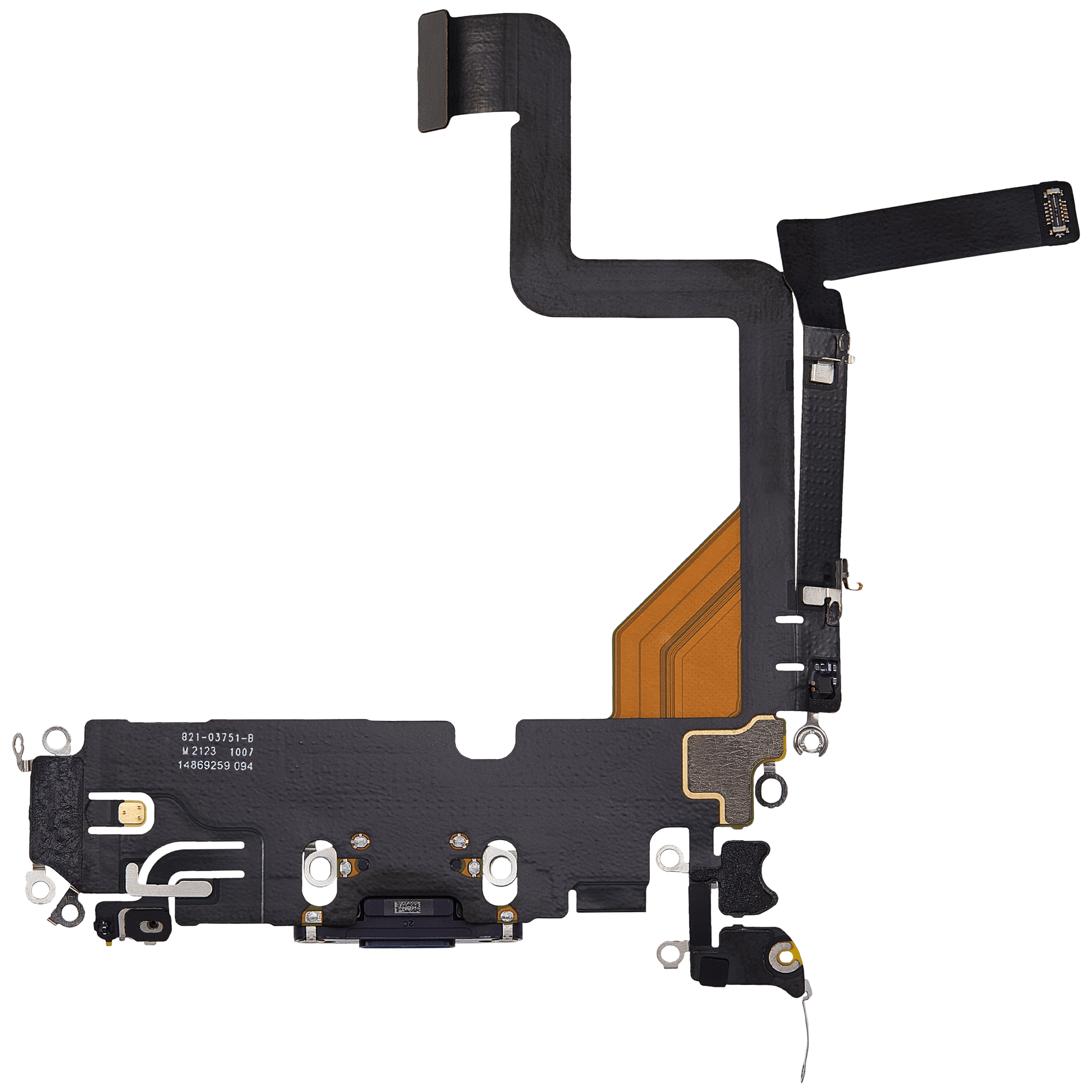Charging Port Flex Cable For iPhone 14 Pro (Used OEM Pull) (Deep Purple) - Image 17