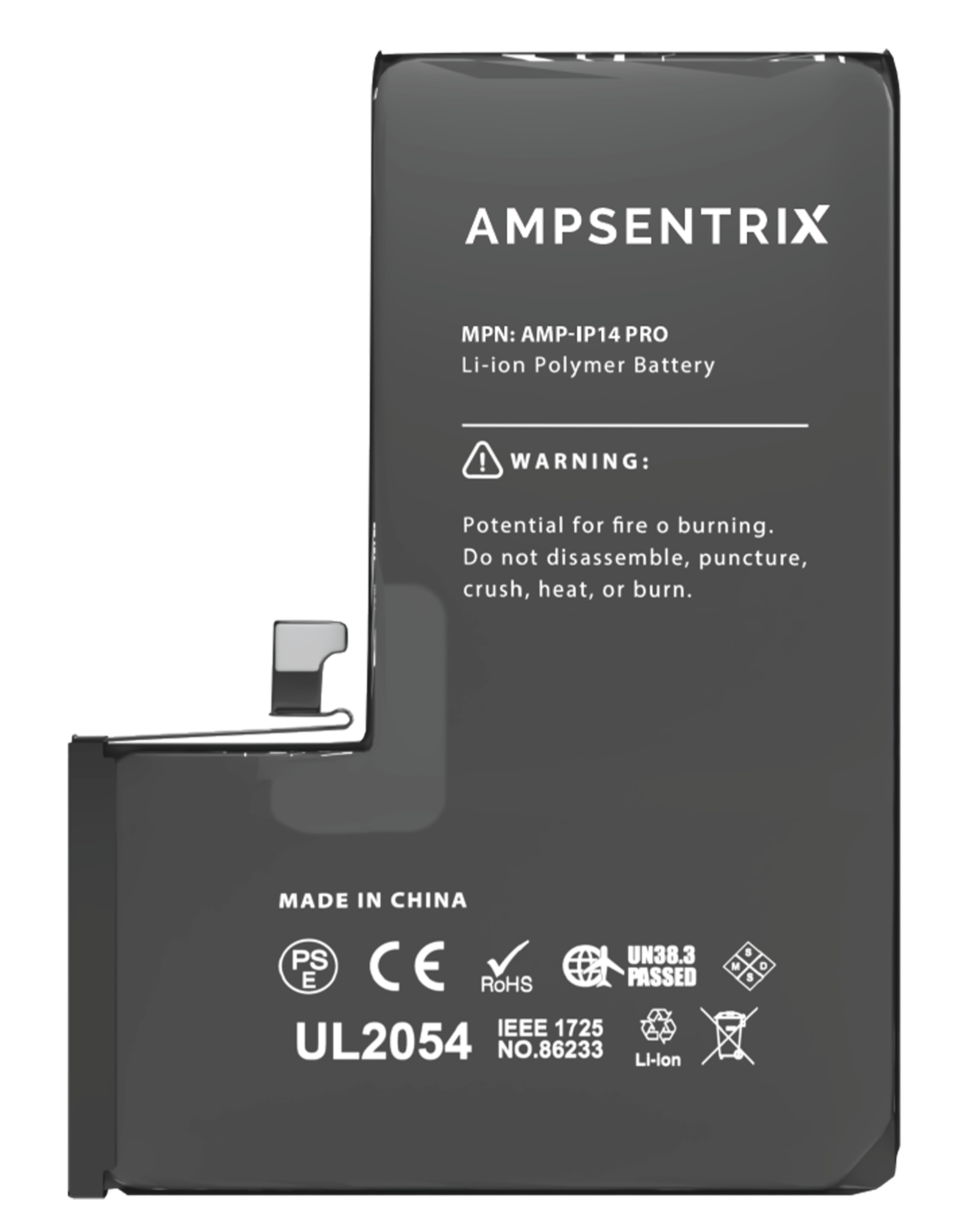 Replacement Battery For iPhone 14 Pro (AmpSentrix Basic) - Image 6