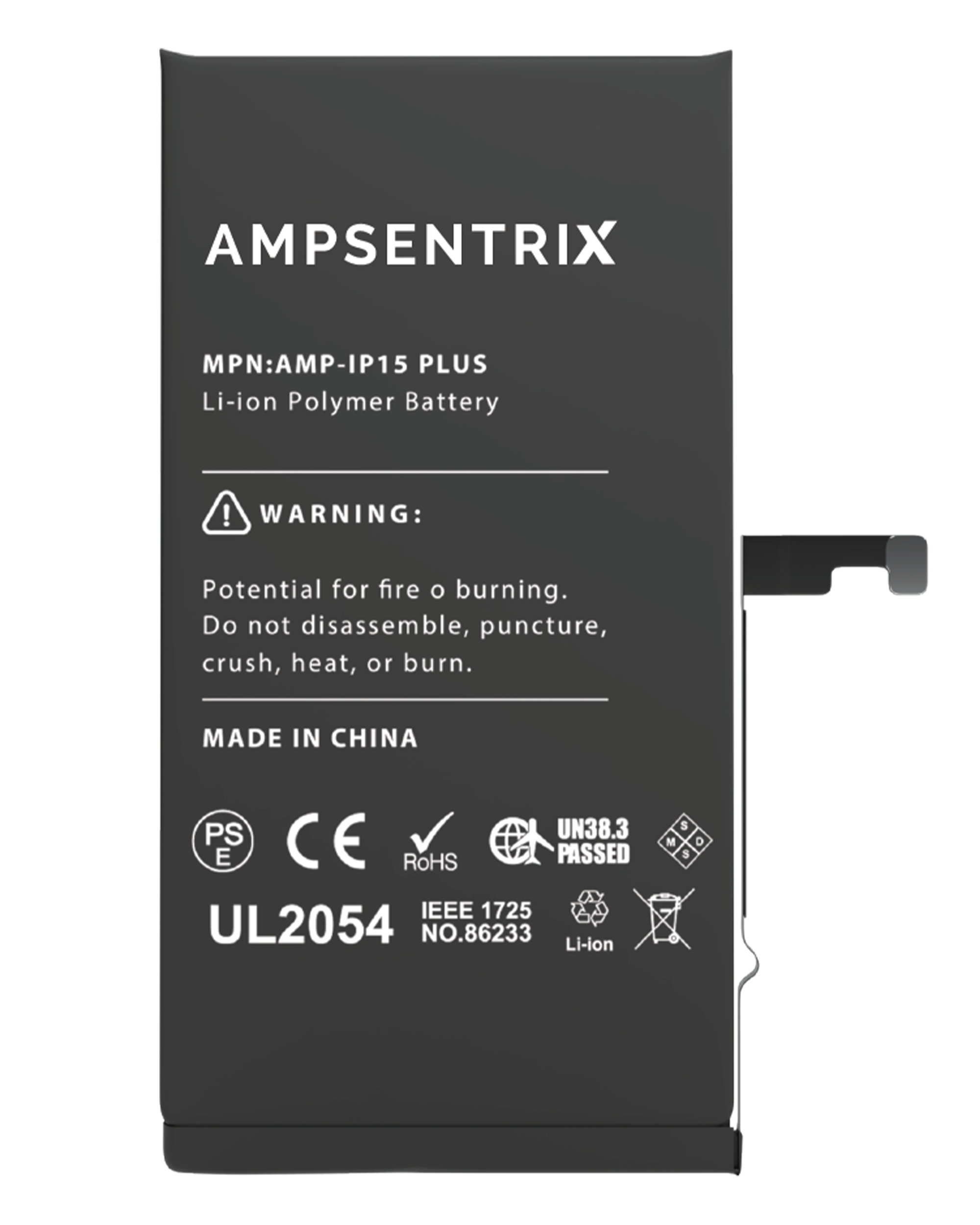 Replacement Battery For iPhone 15 Plus (AmpSentrix Basic) - Image 11