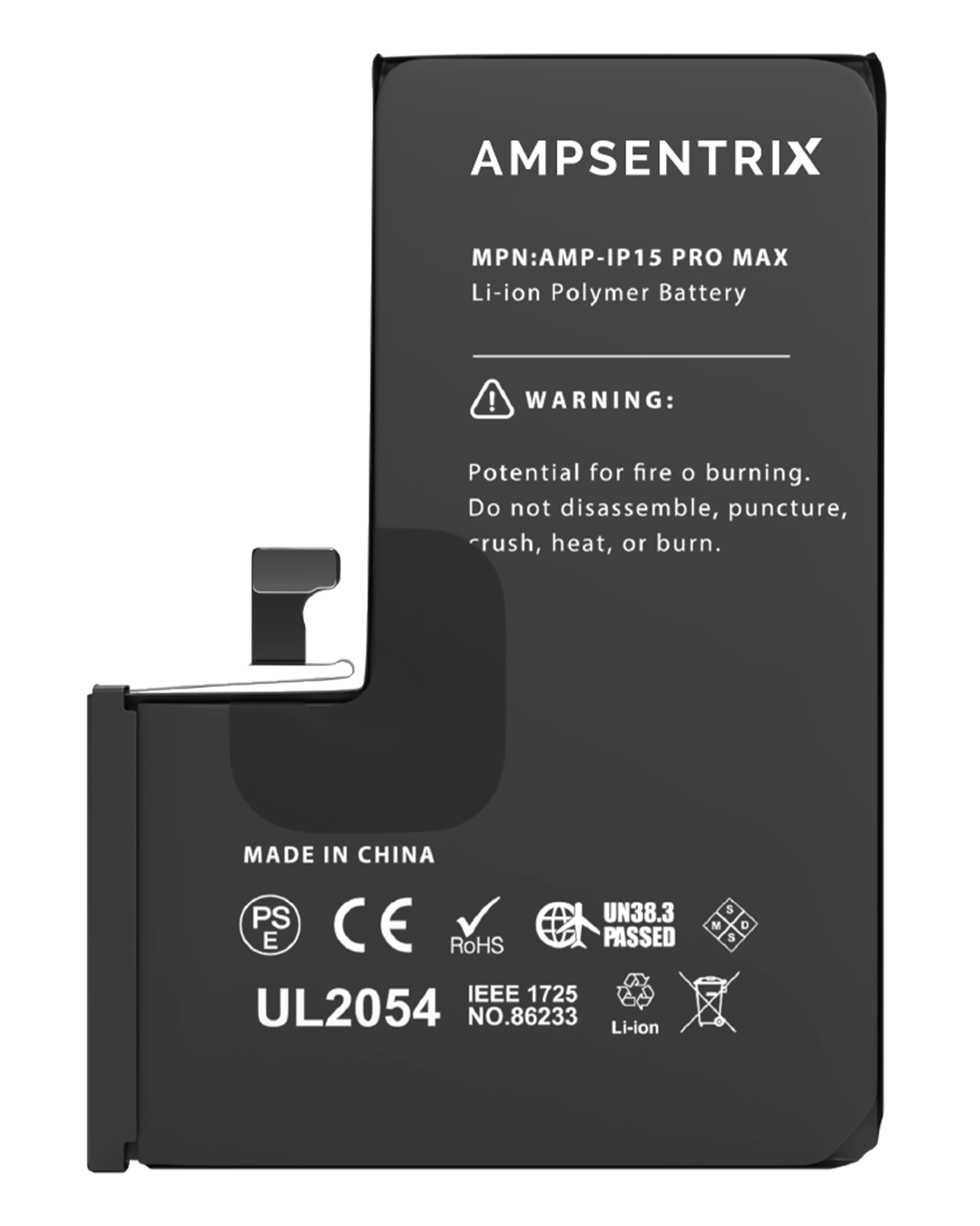 Replacement Battery For iPhone 15 Pro Max (AmpSentrix Basic) - Image 12