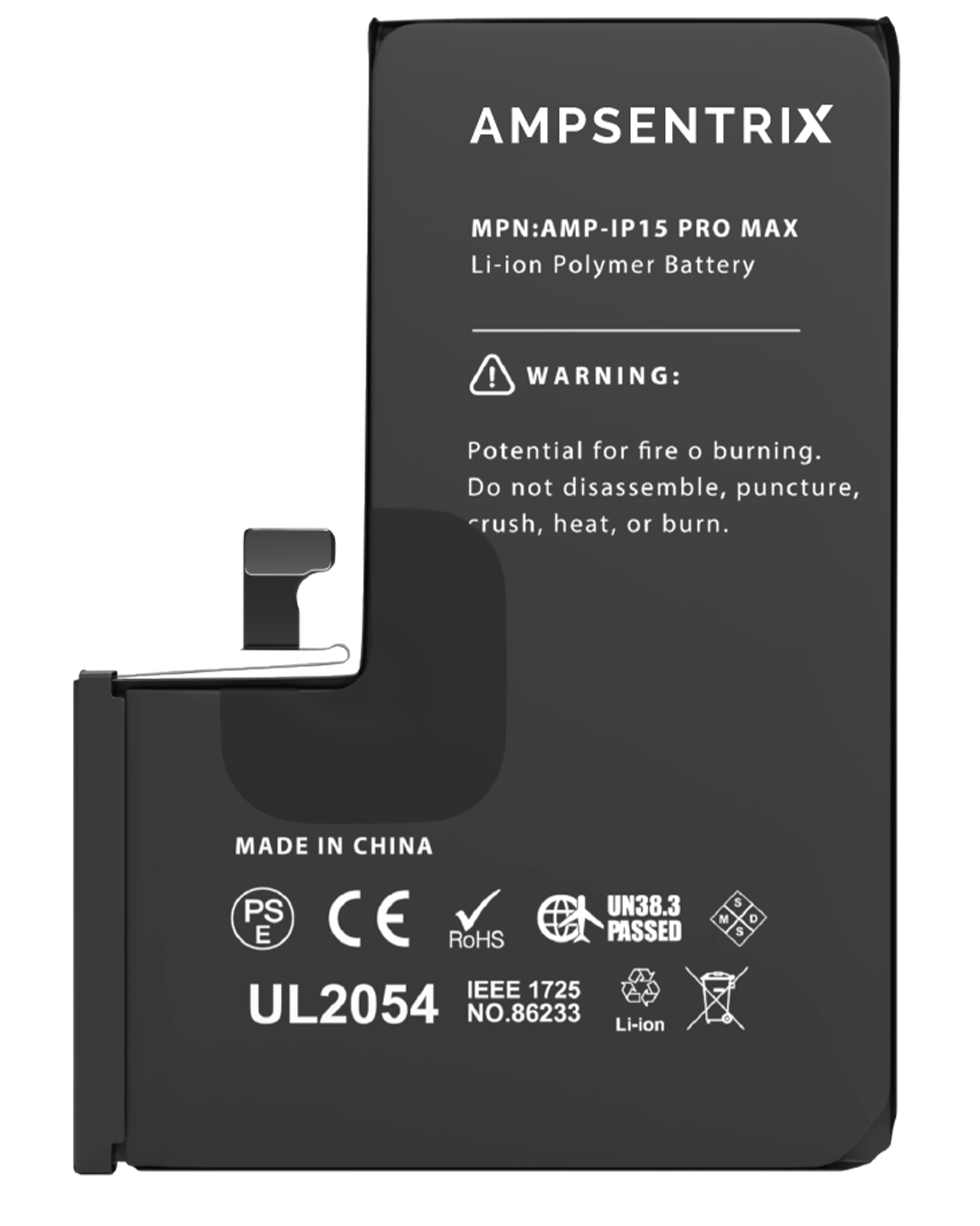 Replacement Battery For iPhone 15 Pro Max (AmpSentrix Basic Extended) - Image 7