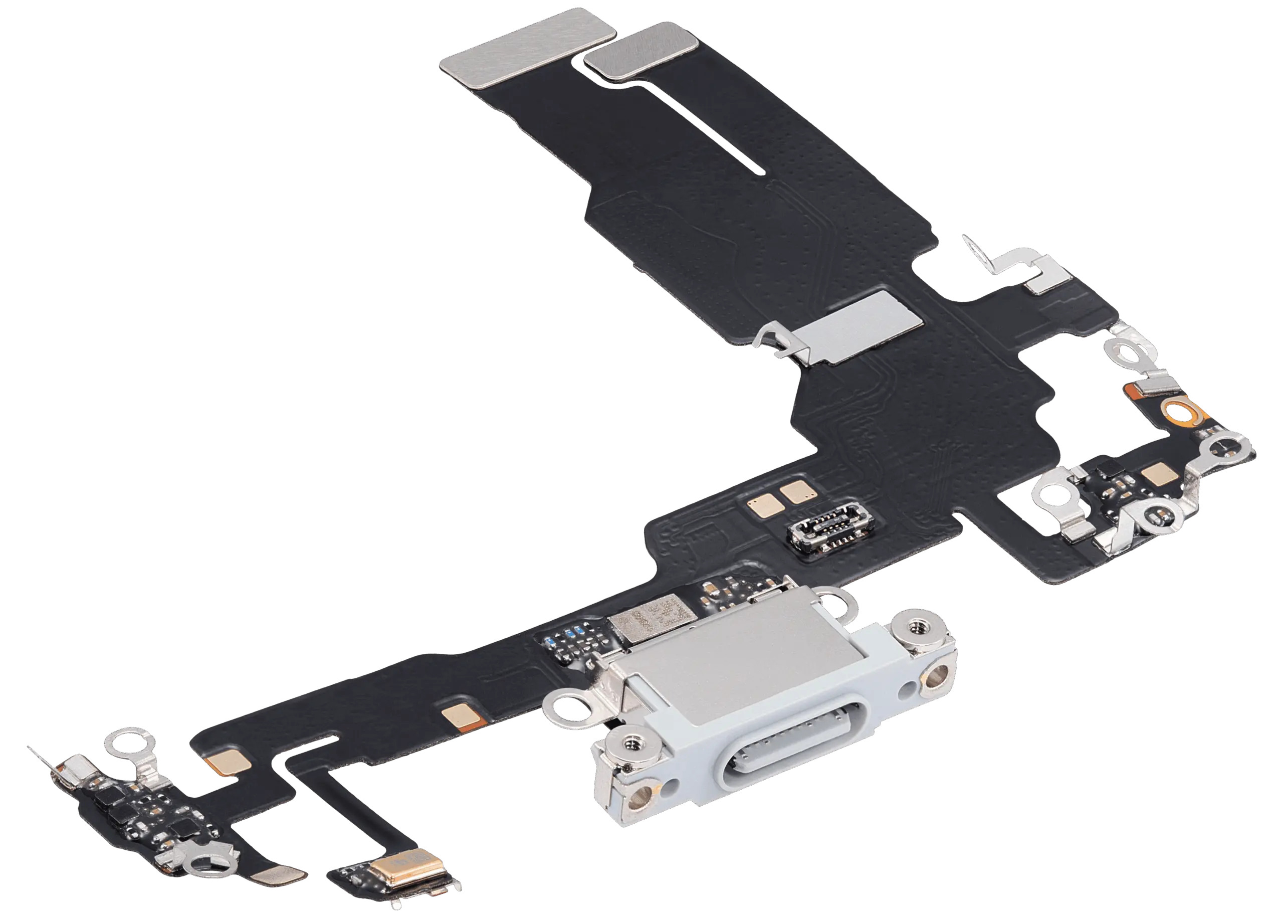 Charging Port Flex Cable For iPhone 15 (Aftermarket Plus) (Blue) - Image 3