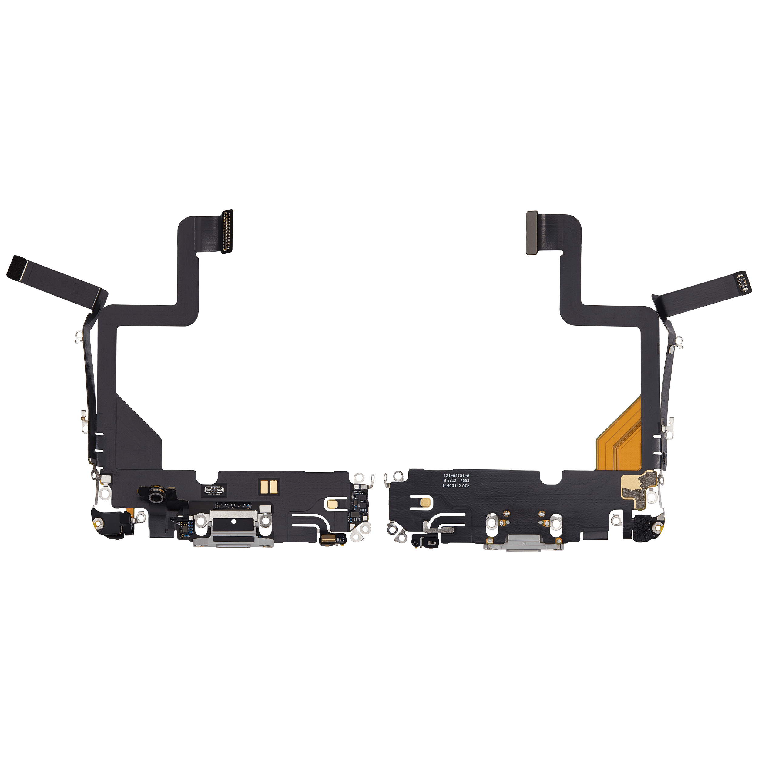 Charging Port Flex Cable For iPhone 14 Pro (Used OEM Pull) (Silver) - Image 6