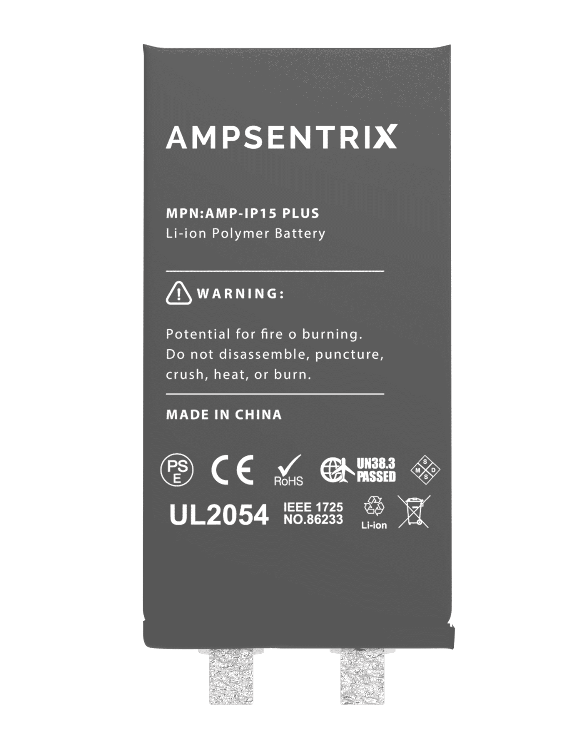 Replacement Battery For iPhone 15 Plus (Spot Welding Required) (AmpSentrix Core Extended) - Image 8