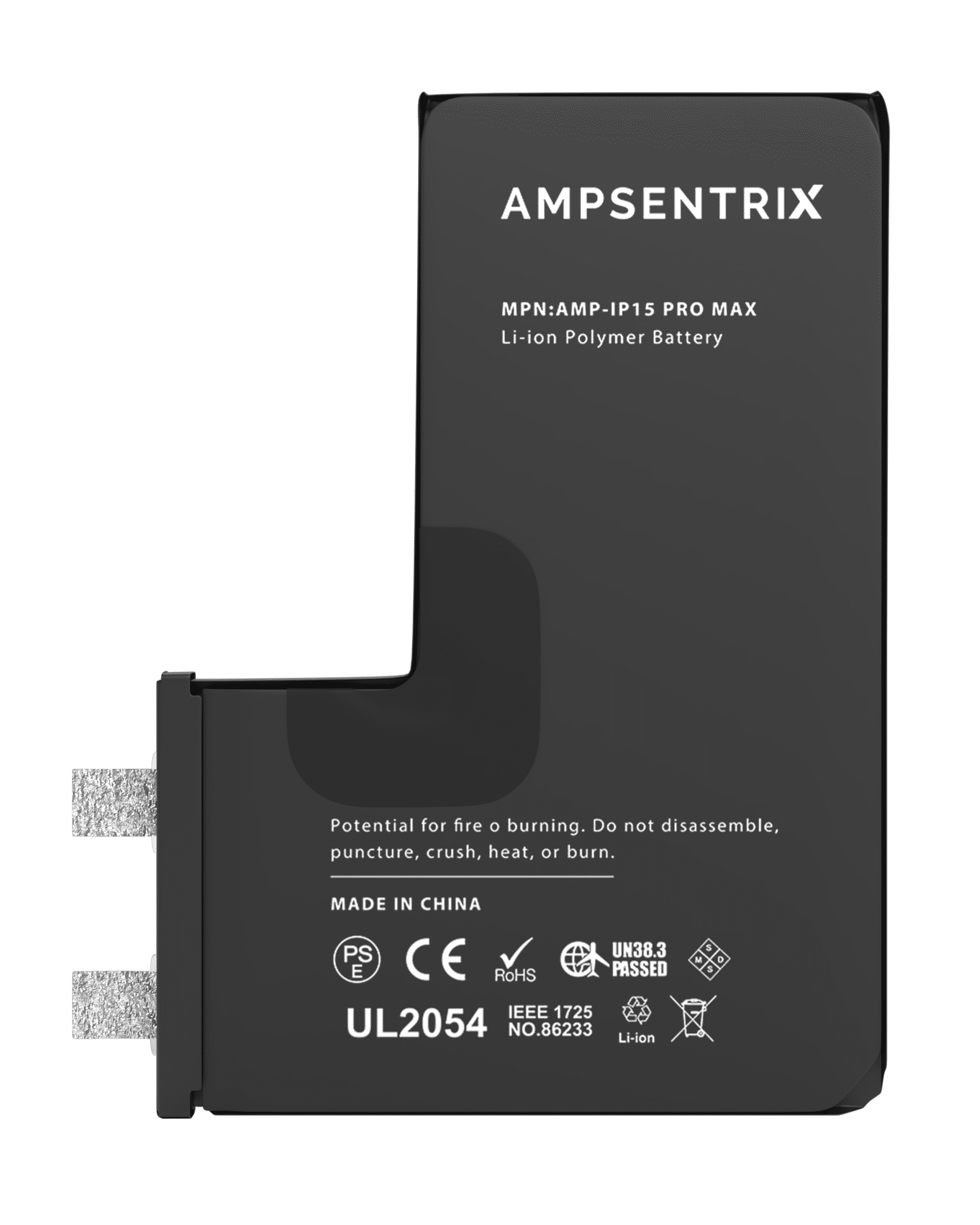 Replacement Battery Core For iPhone 15 Pro Max (Spot Welding Required) (AmpSentrix Core) - Image 12