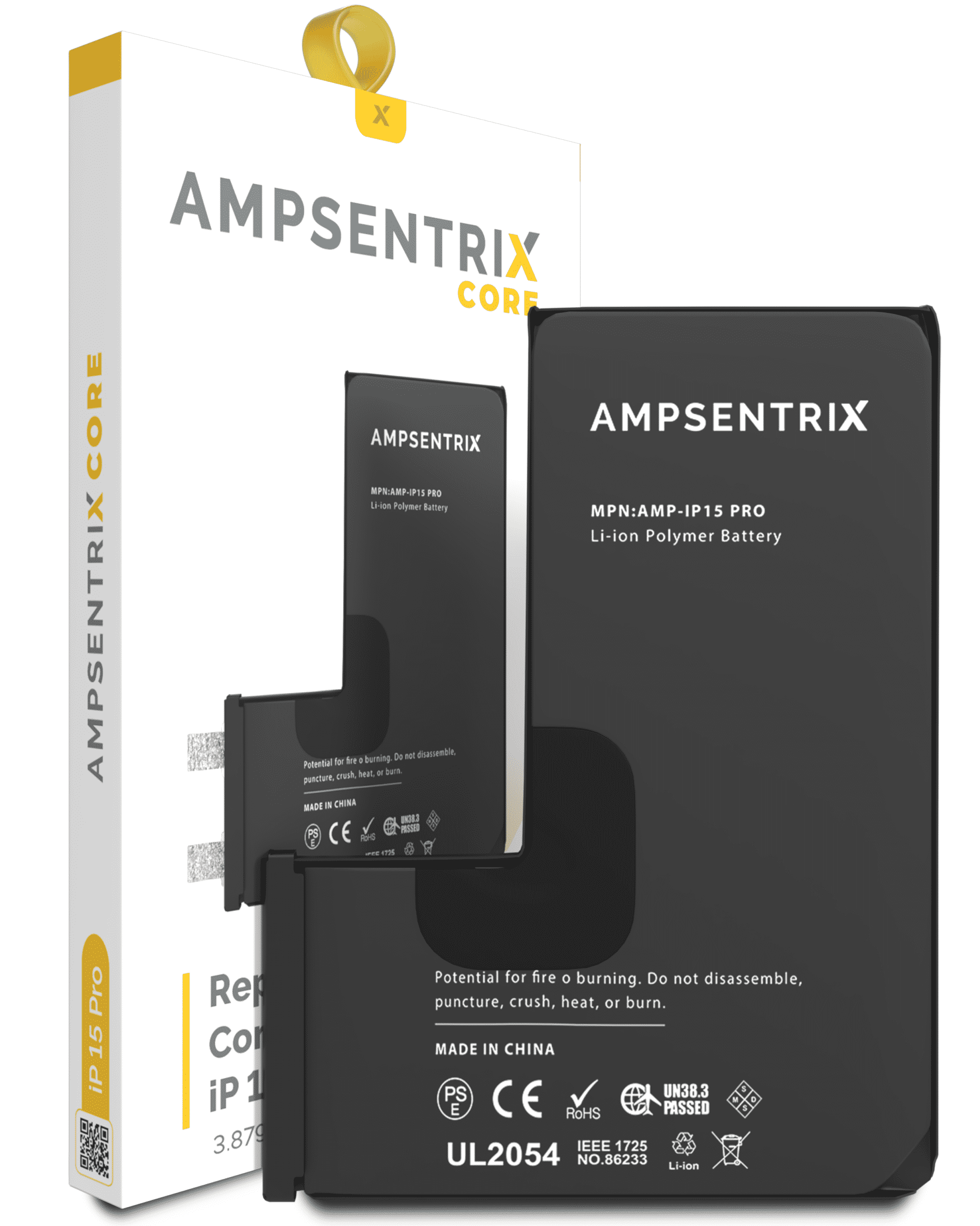 Replacement Battery Core For iPhone 15 Pro (Spot Welding Required) (AmpSentrix Core) - Image 8