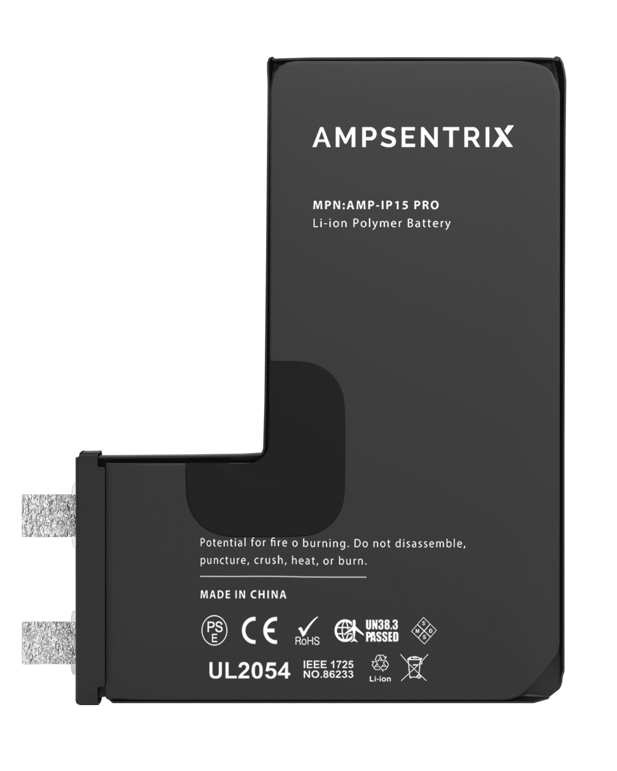 Replacement Battery Core For iPhone 15 Pro (Spot Welding Required) (AmpSentrix Core) - Image 3
