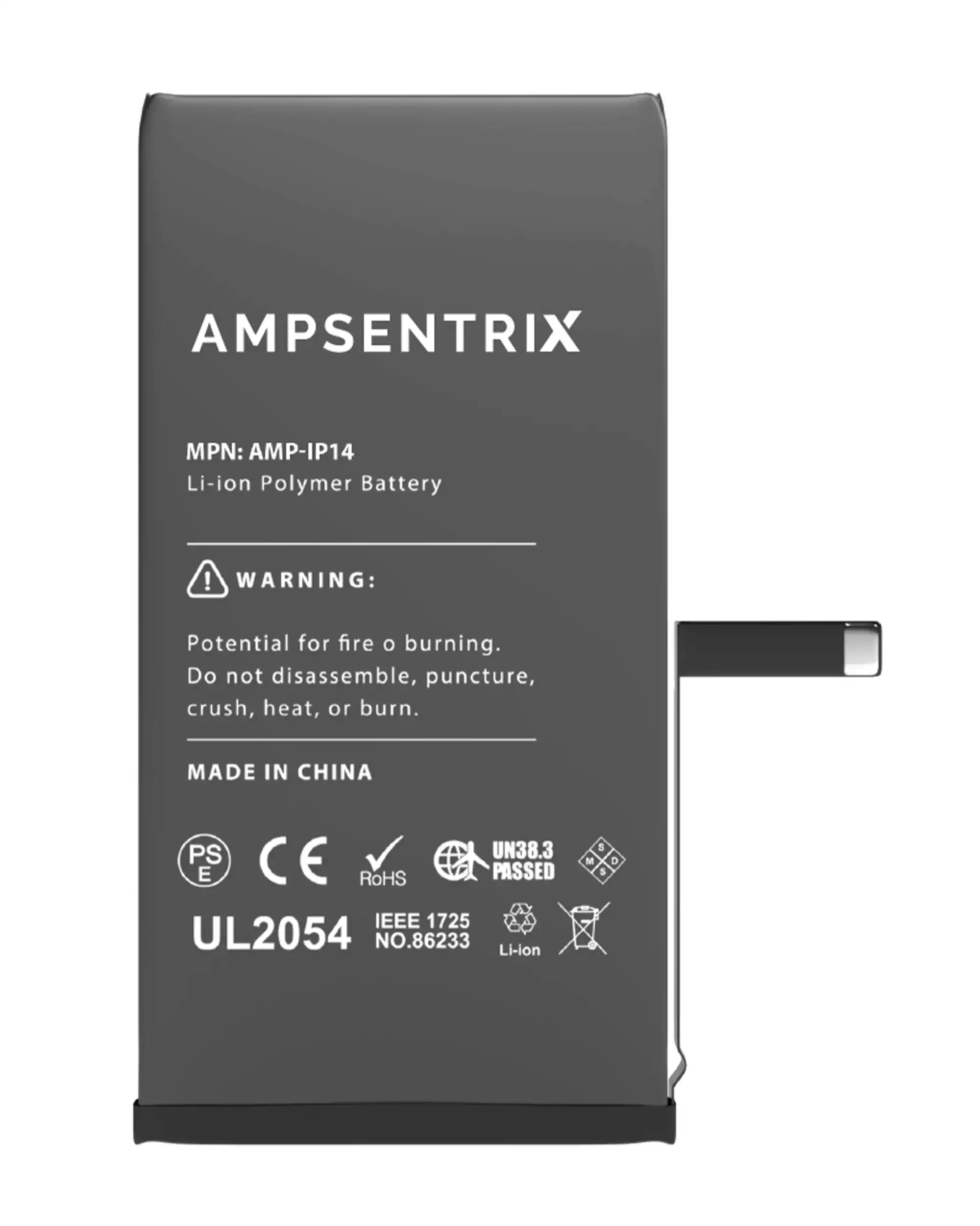 Replacement Battery For iPhone 14 (AmpSentrix Basic Extended) - Image 4
