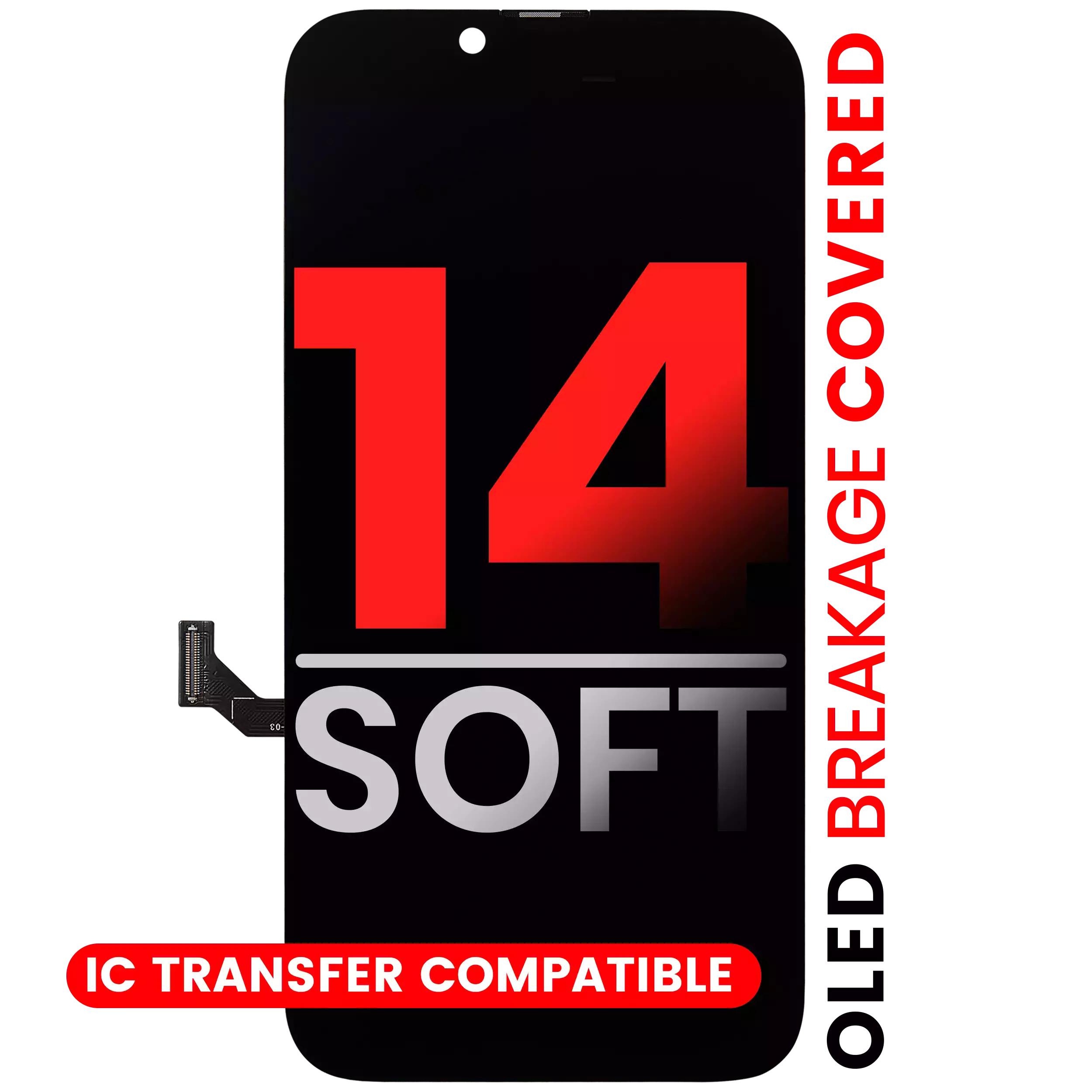 OLED Assembly For iPhone 14 (Aftermarket Pro: XO7 Soft)