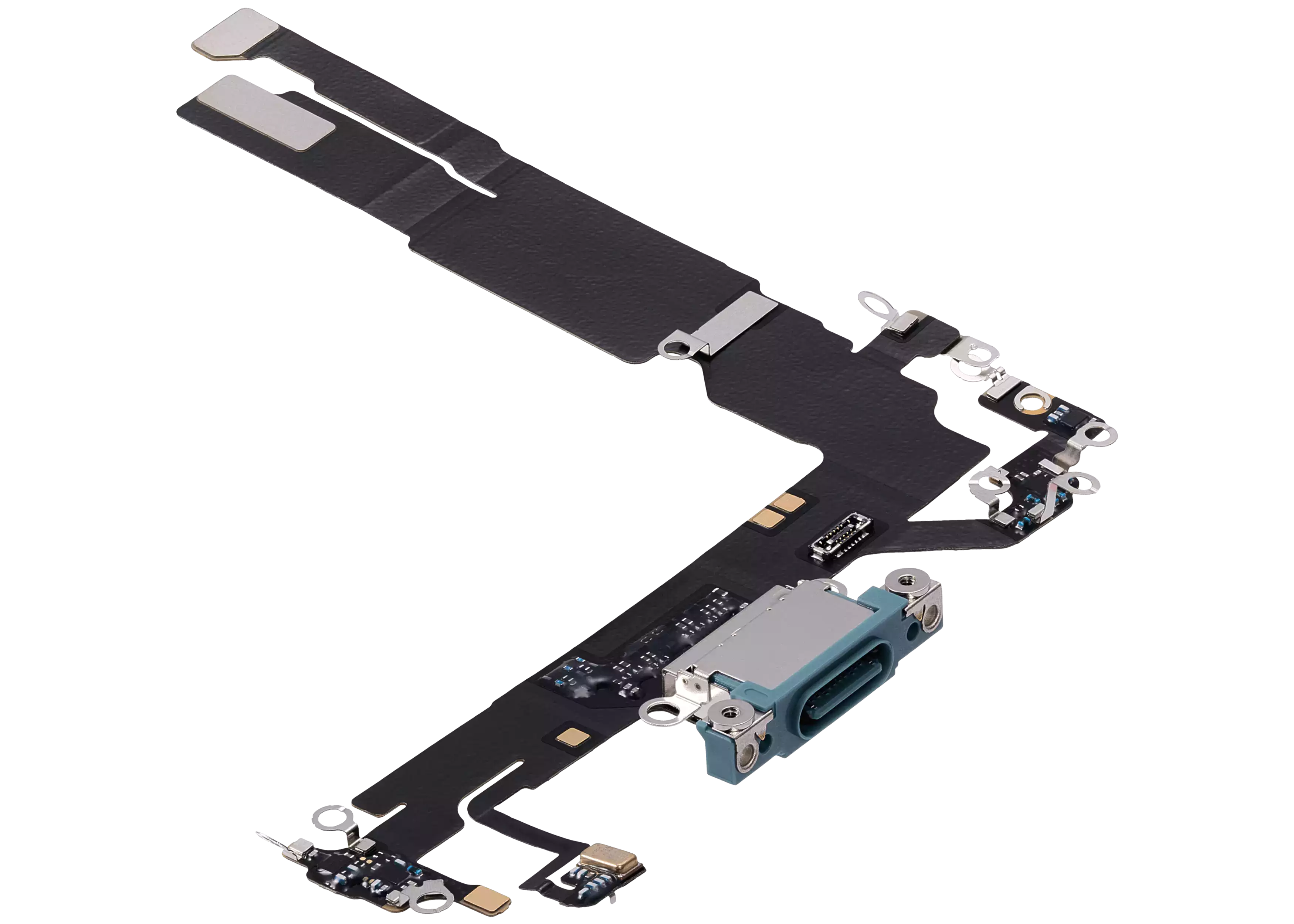 Charging Port Flex Cable For iPhone 16 (Premium) (Teal) - Image 3