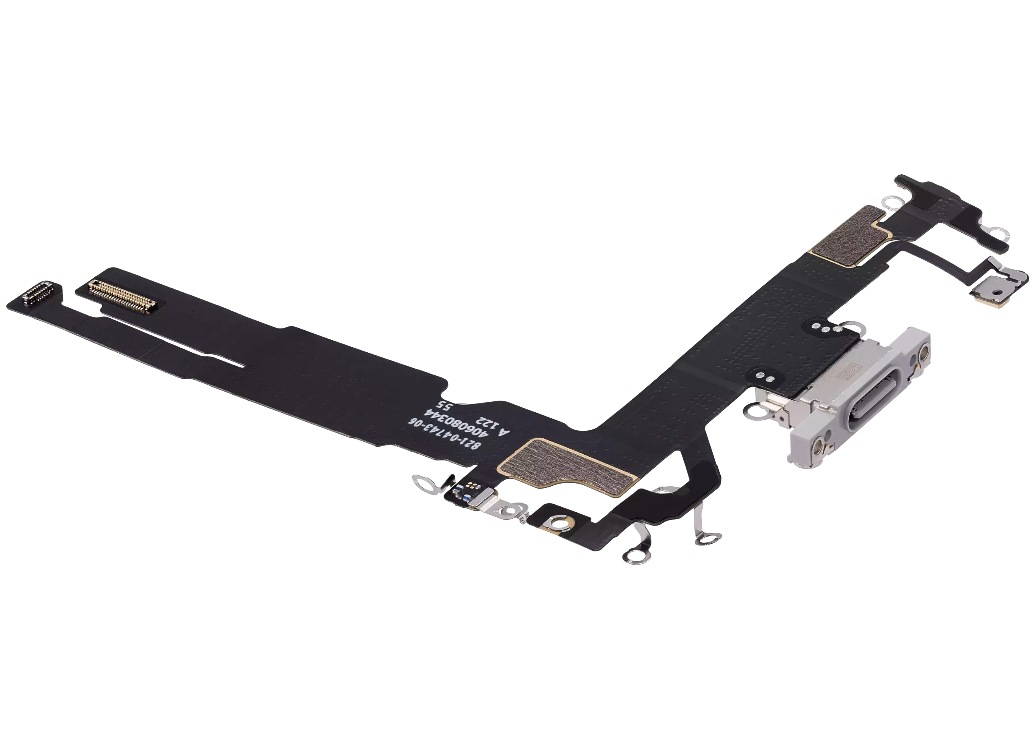 Charging Port Flex Cable For iPhone 16 (Premium) (White) - Image 3