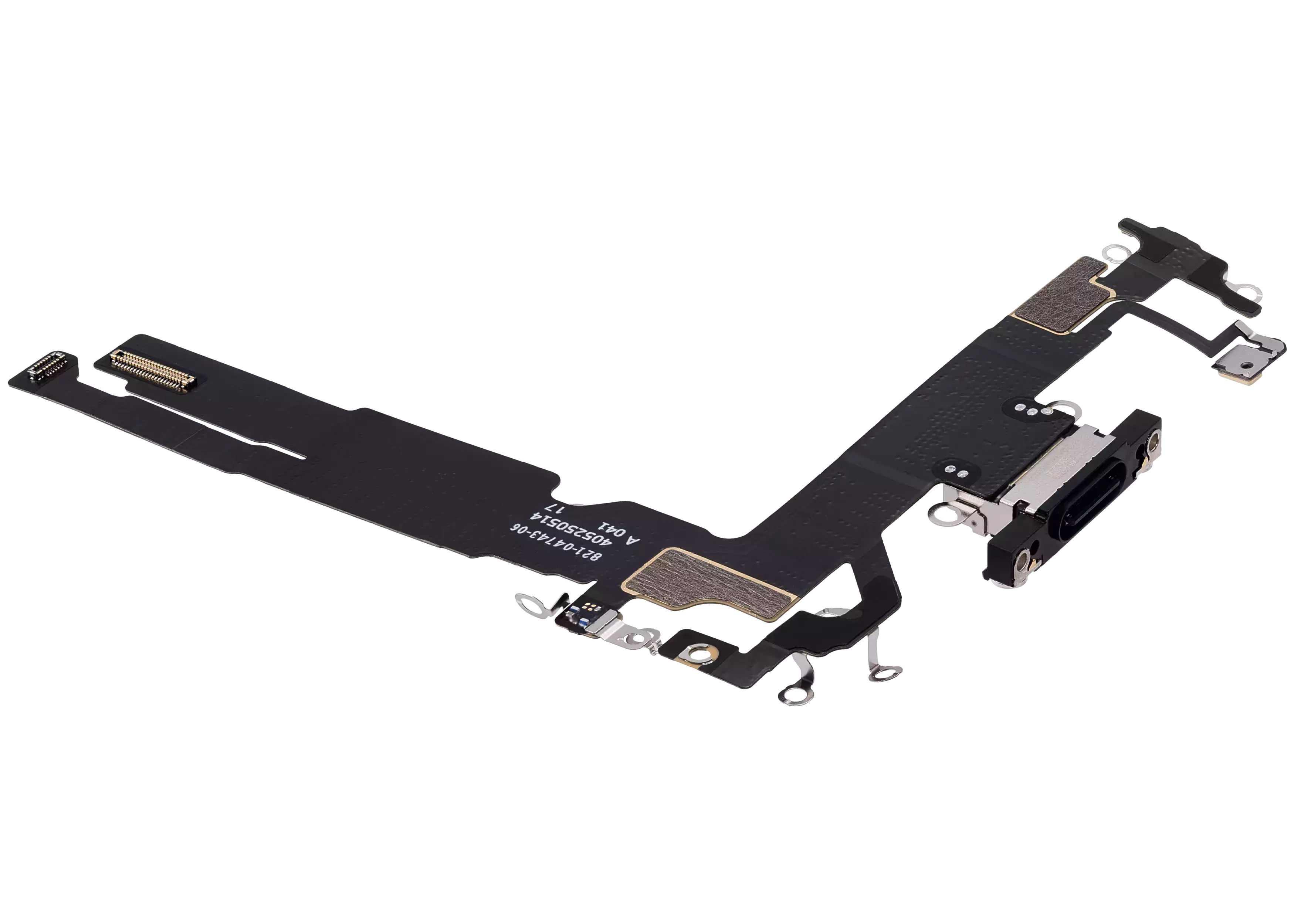 Charging Port Flex Cable For iPhone 16 (Premium) (Black) - Image 3