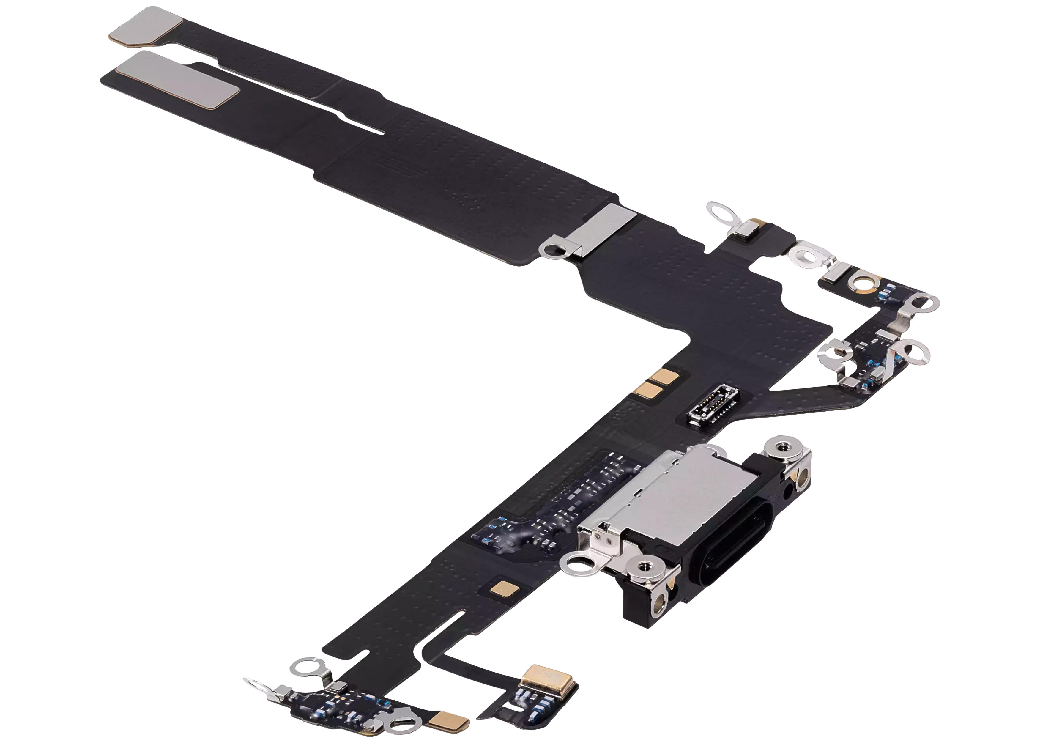 Charging Port Flex Cable For iPhone 16 (Premium) (Black) - Image 19