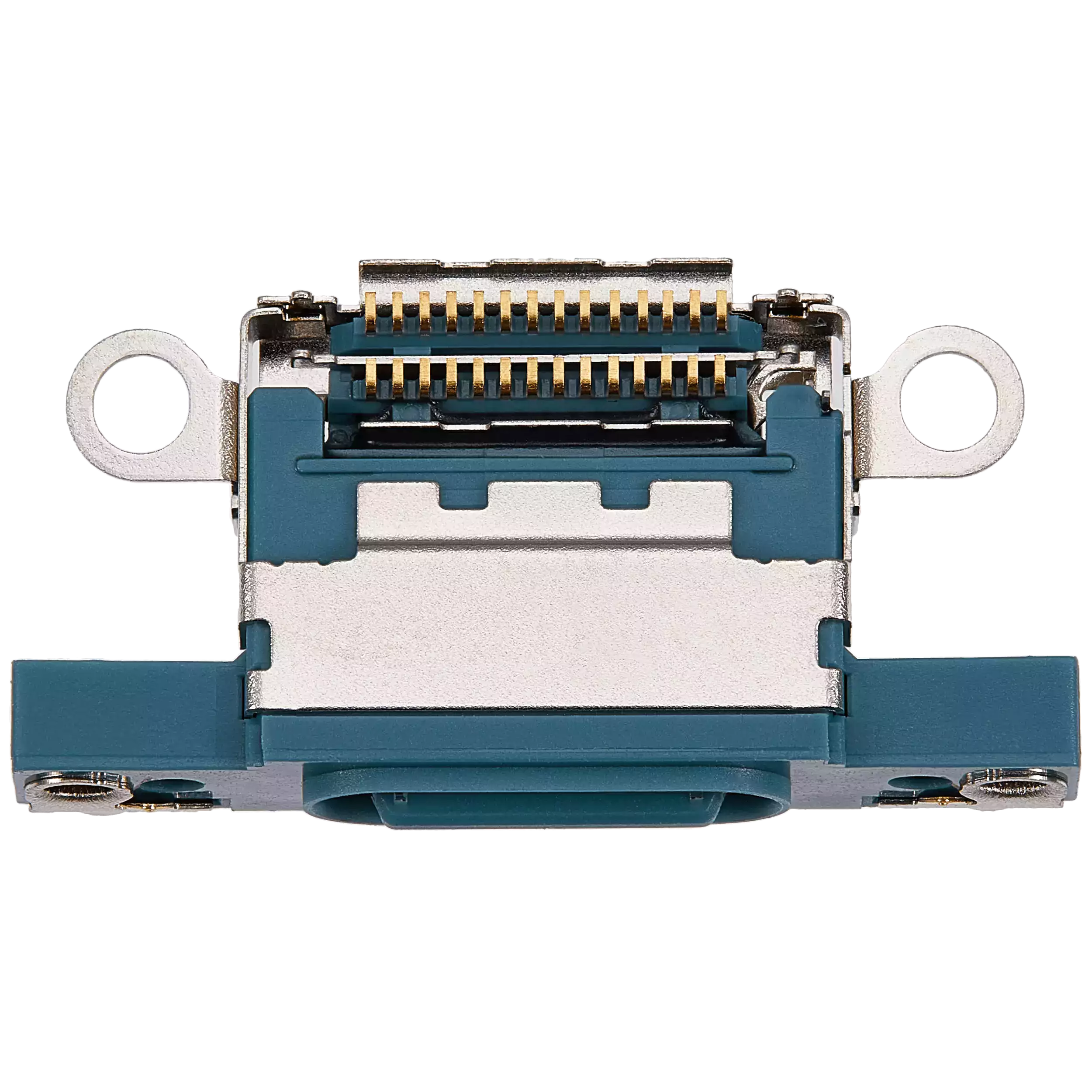 Charging Port Only For iPhone 16 / 16 Plus (Teal) (10 Pack) - Image 7