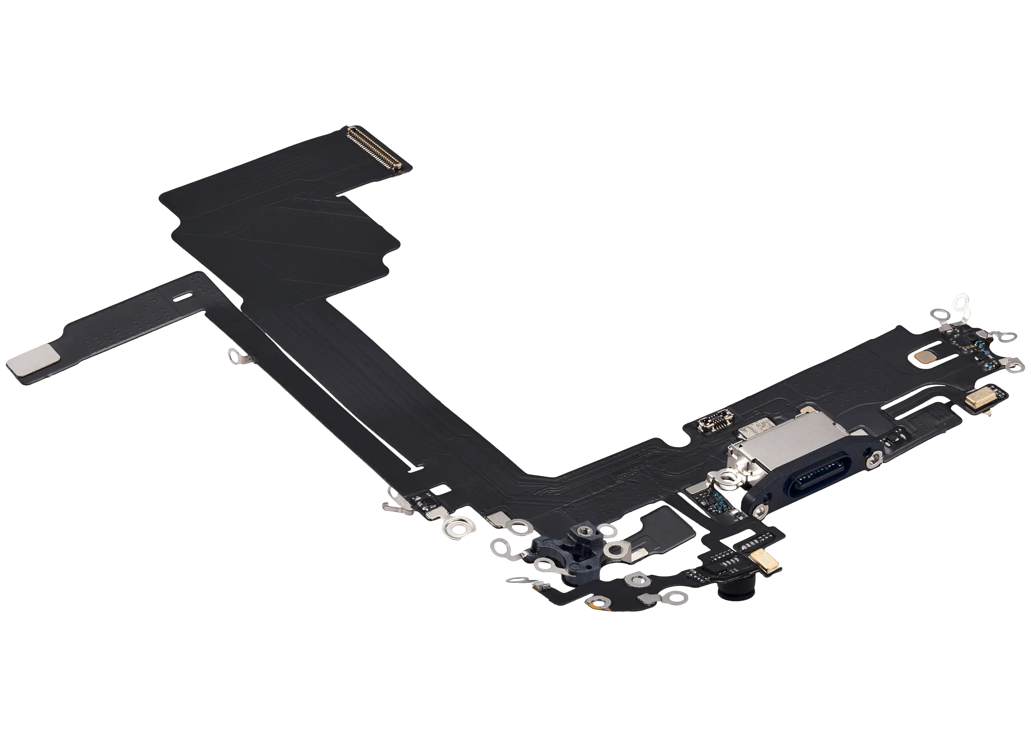 Charging Port Flex Cable For iPhone 15 Pro Max (Aftermarket Plus) (Blue Titanium) - Image 19