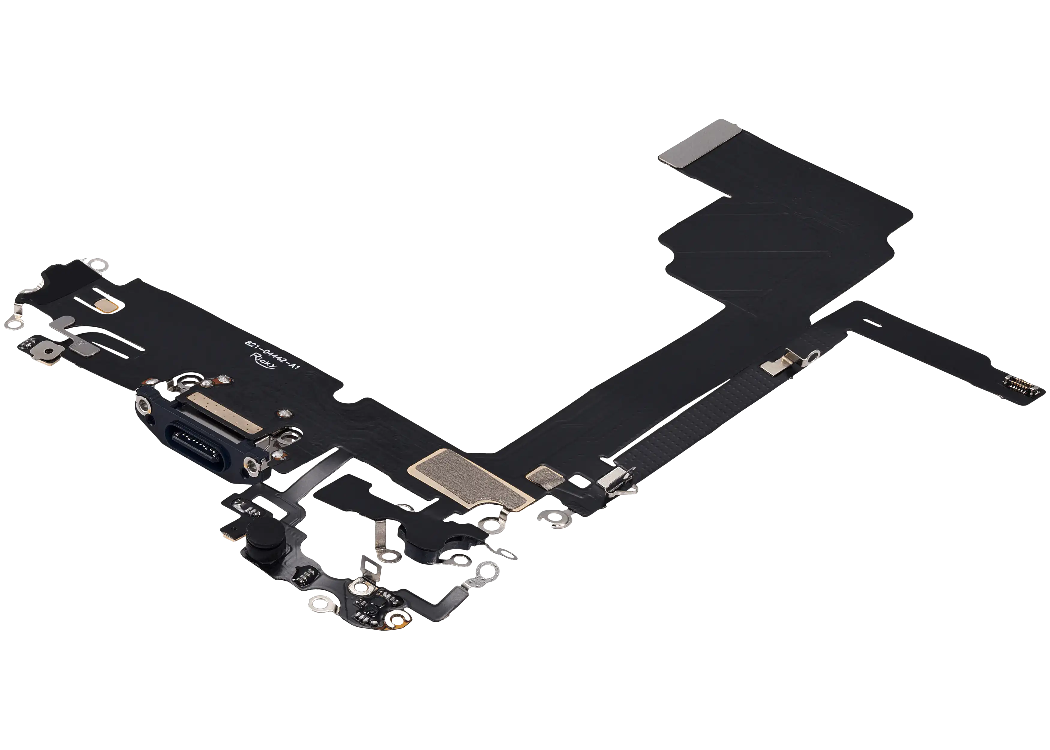 Charging Port Flex Cable For iPhone 15 Pro Max (Aftermarket Plus) (Blue Titanium) - Image 20