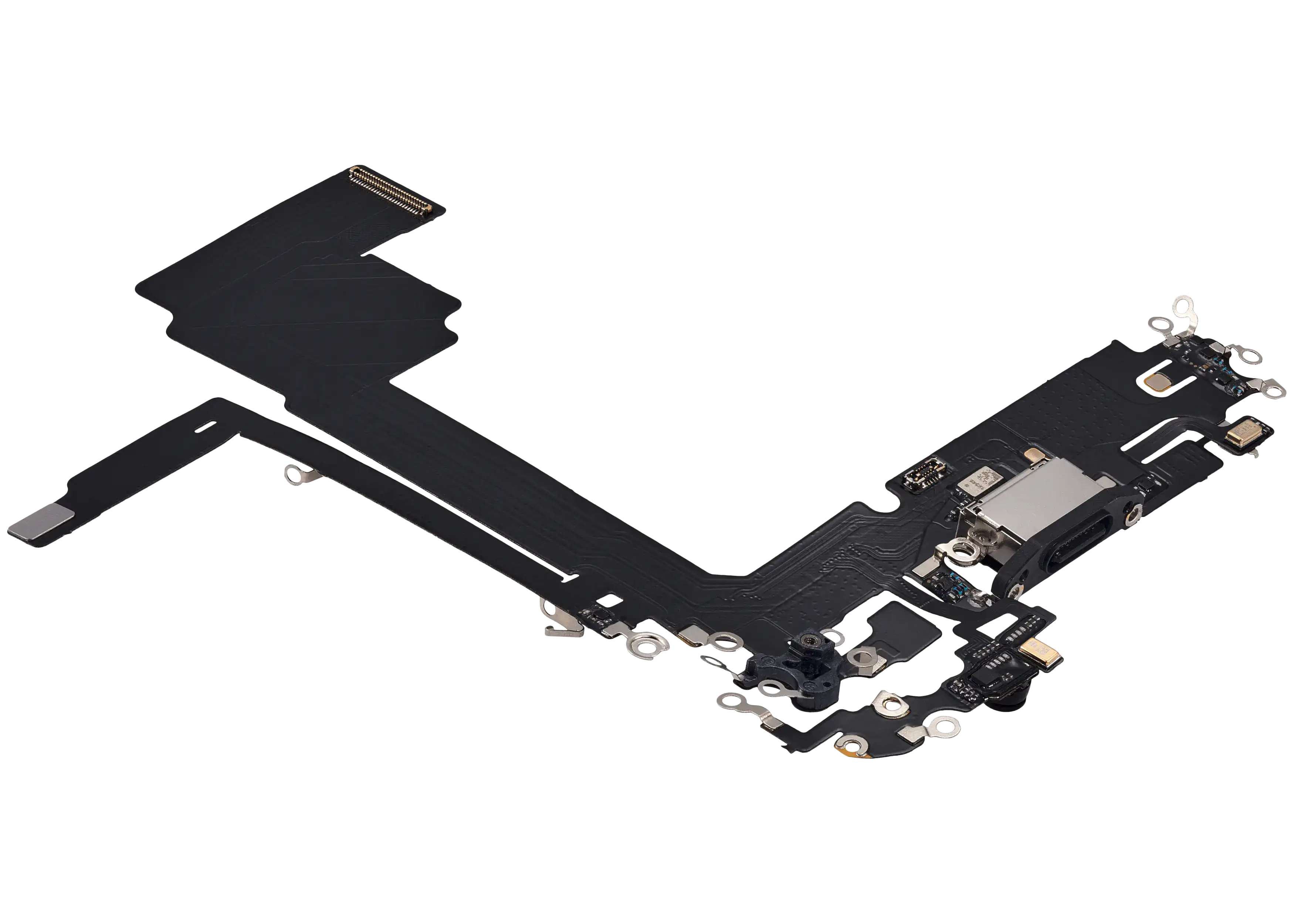 Charging Port Flex Cable For iPhone 15 Pro Max (Aftermarket Plus) (Black Titanium) - Image 4