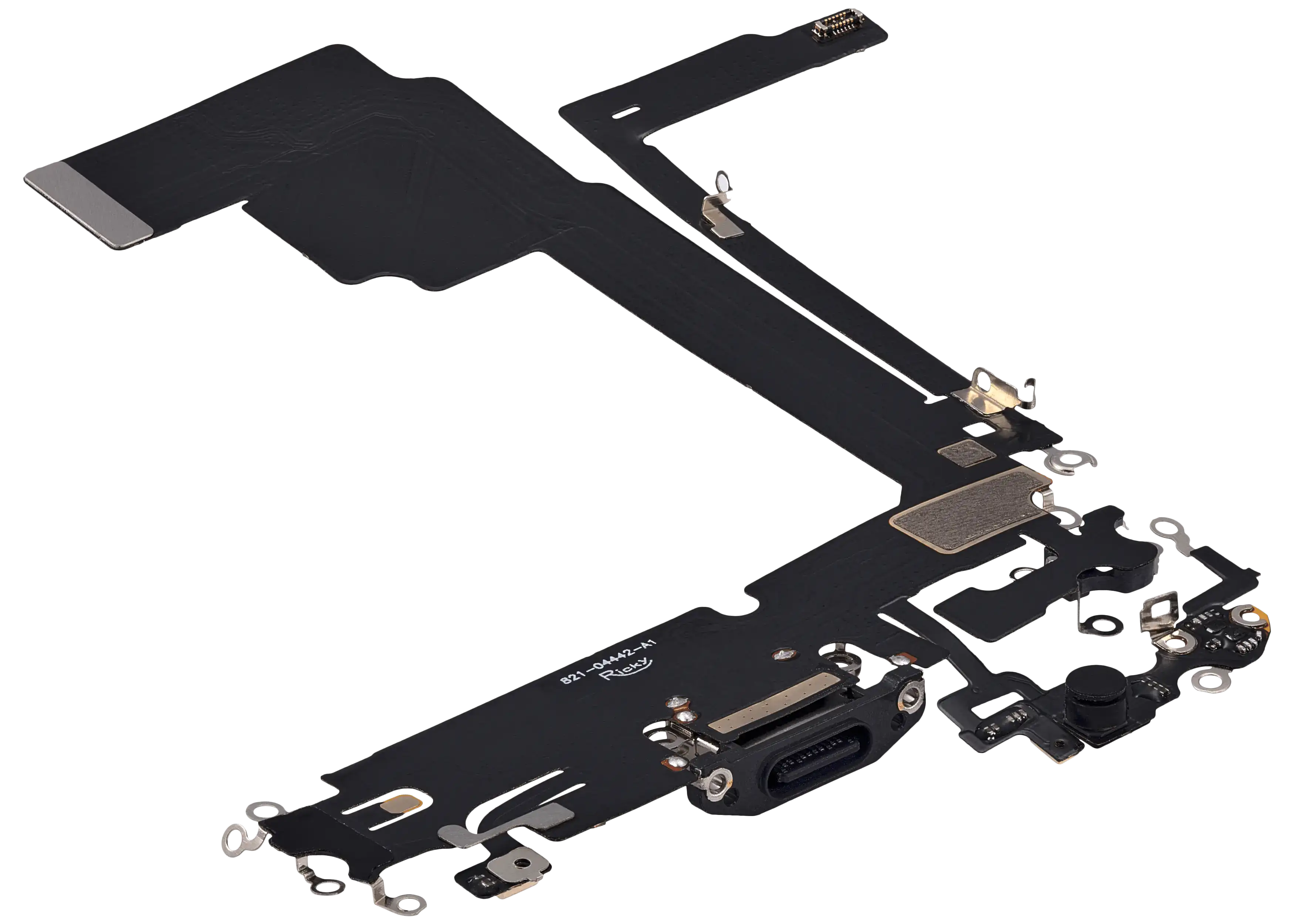 Charging Port Flex Cable For iPhone 15 Pro Max (Aftermarket Plus) (Black Titanium) - Image 15