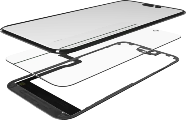 3 in 1 (Glass With OCA Pre-Installed + Frame) For iPhone 15 Pro (OCA Master)