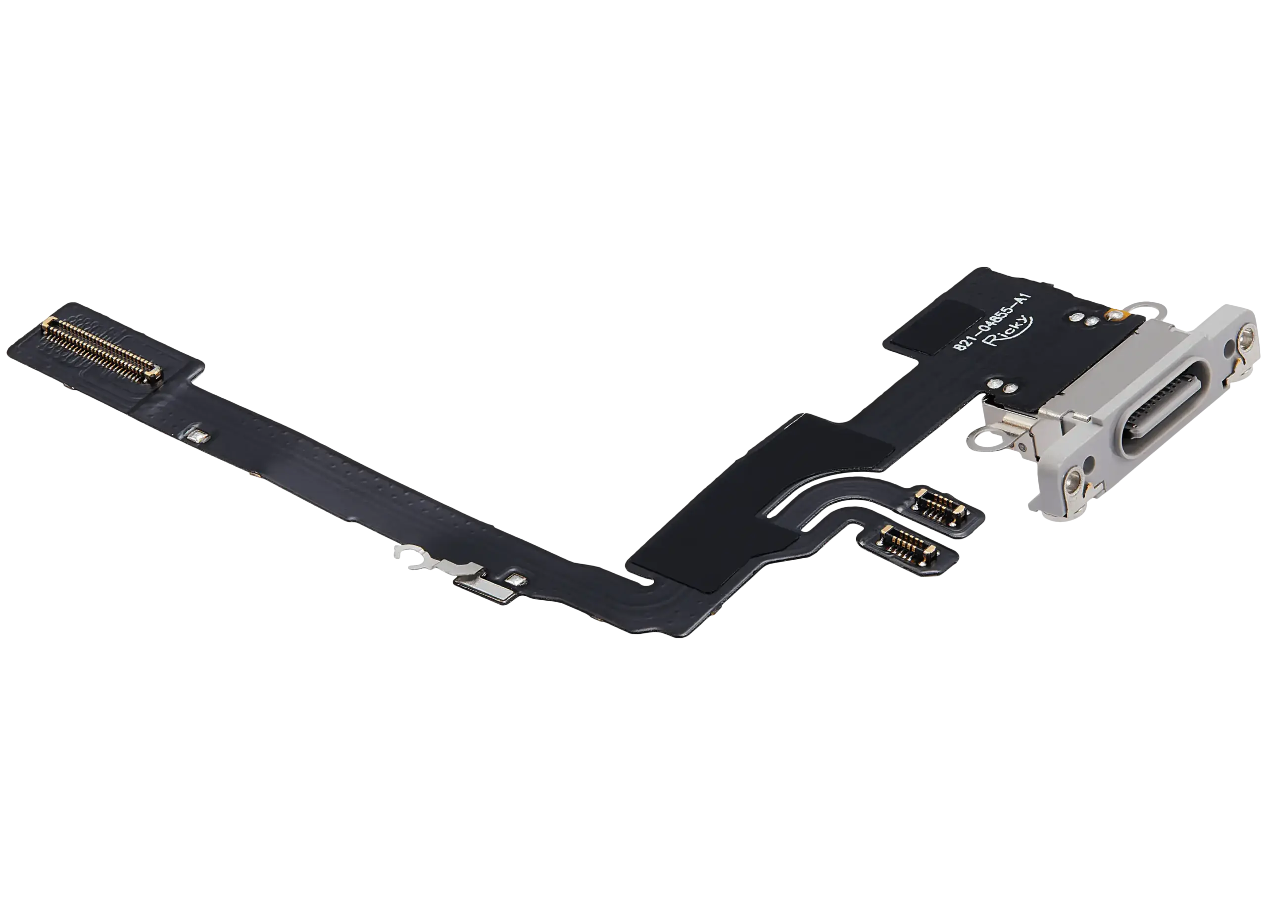 Charging Port Flex Cable For iPhone 16 Pro (Aftermarket Plus) (White Titanium) - Image 4